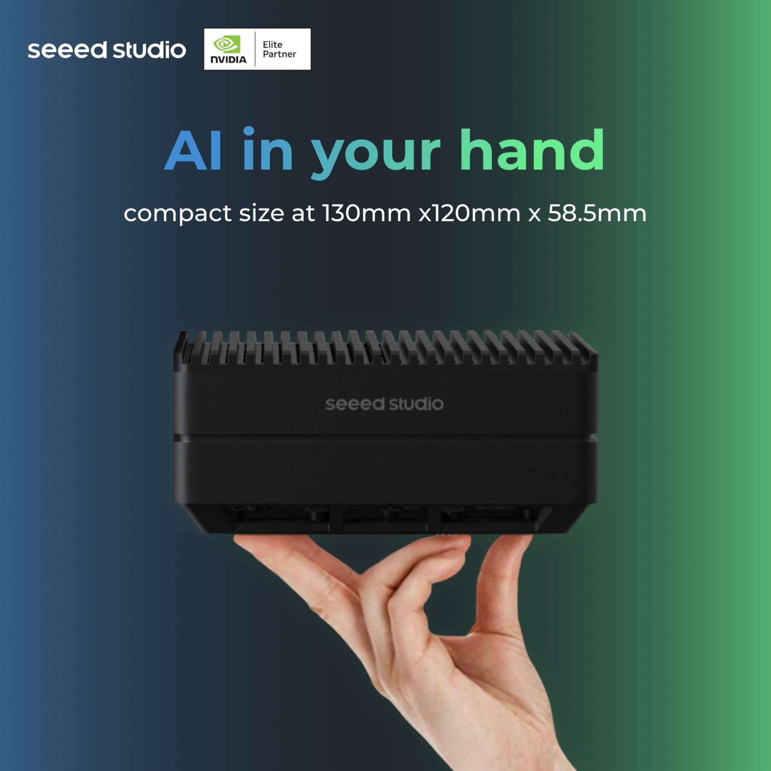 seeed studio NVIDIA Jetson Orin NX 16GB Edge AI Device - reComputer J4012, 4xUSB 3.2, M.2 Key E & Key M Slot, Pre-Installed Jetpack System with NVIDIA Jetpack on 128GB NVMe SSD - Image 5