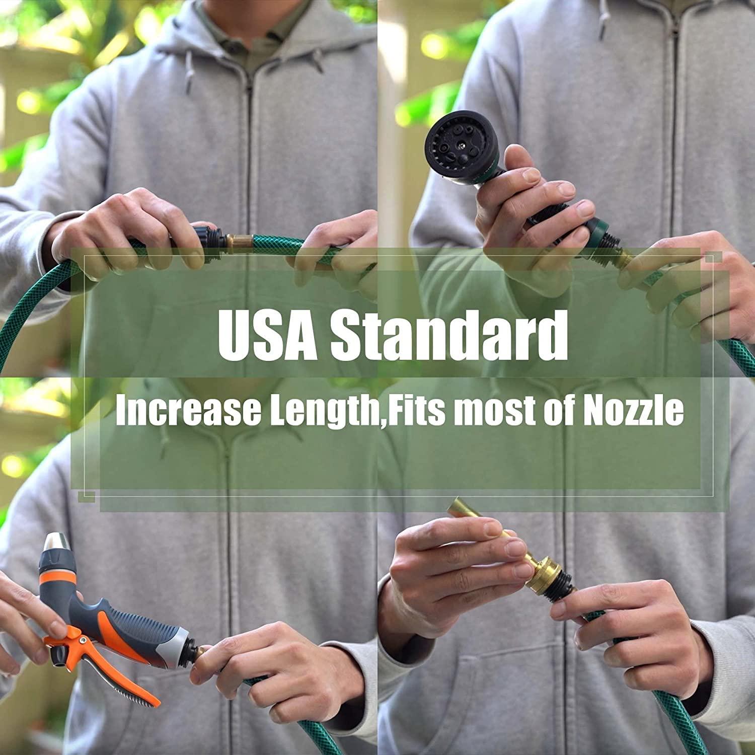 Garden Hose Leakproof for Gardener: 1/2” PVC Water Hoses with GHT Fittings - 3 FT No Kink and Flexible for Outdoor - Image 7