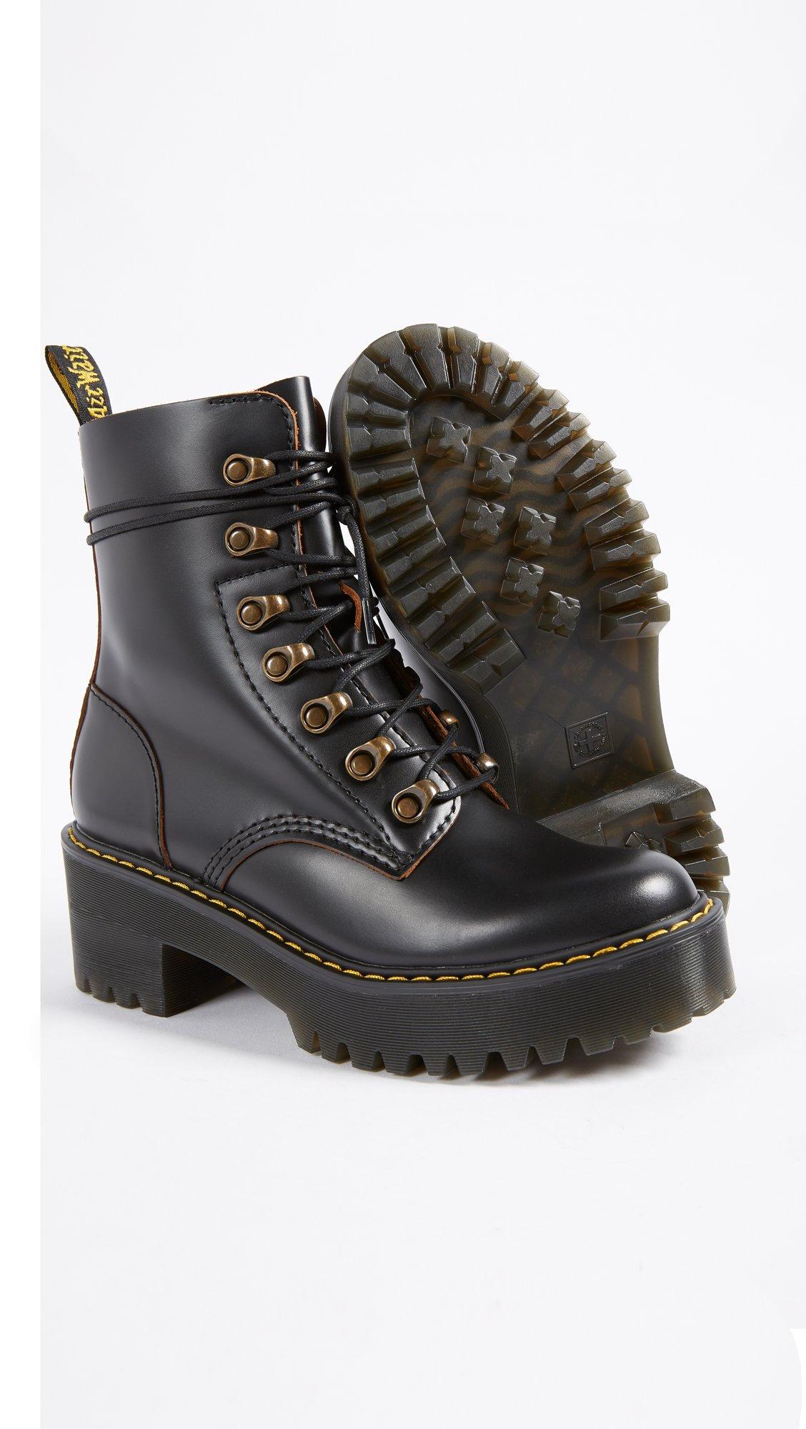 Dr. Martens Women's Leona Leather Heeled Boot Fashion - Image 6