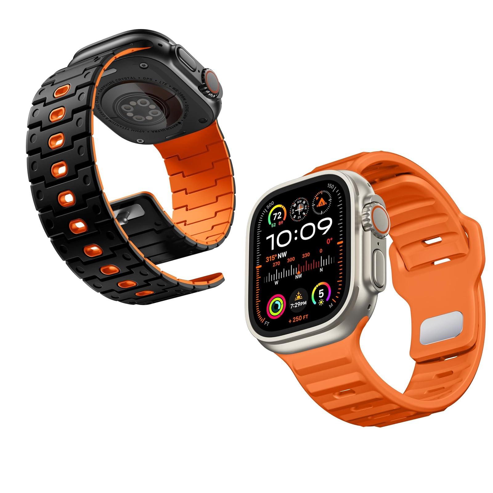 Bandletic Magnetic Watchband + Sport Bands Compatible with Apple Watch Ultra Bands for Men