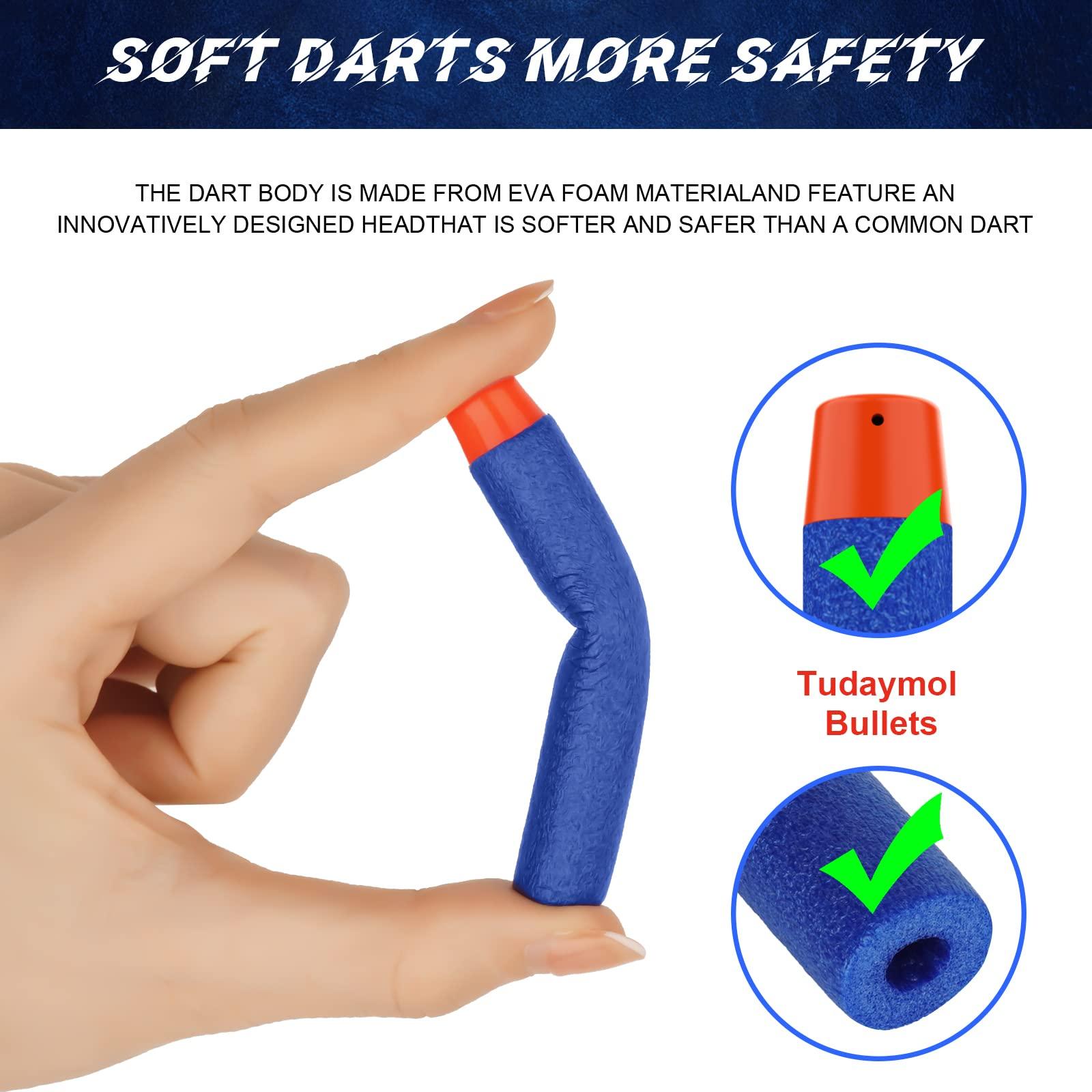 Tudaymol Nerf Bullets 500 Official Dart for Nerf N-Elite Series Refill Darts Foam Bullets Ammo Packs - Compatible with All Elite Blaster - Image 4