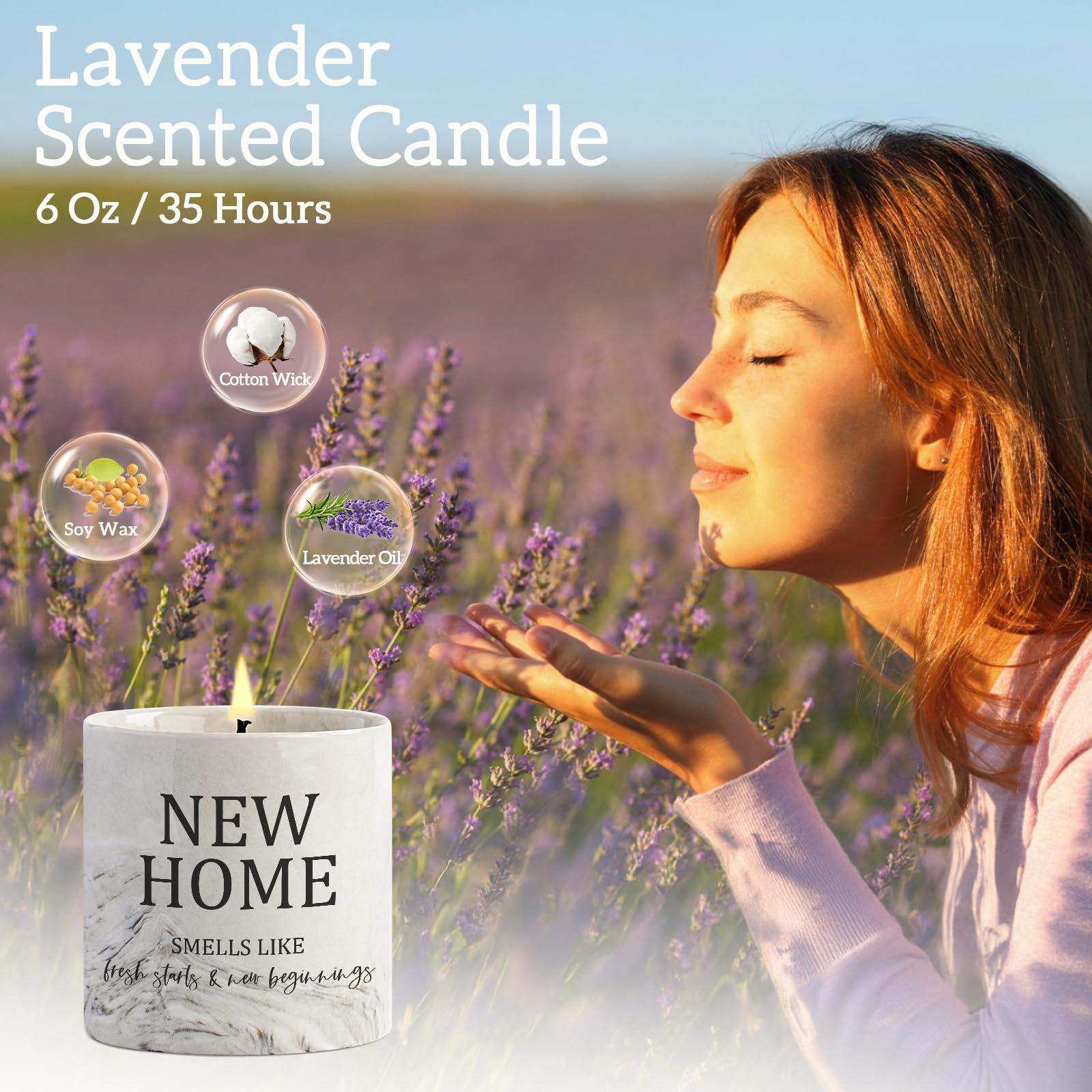 Housewarming Gifts New Home Candle for New Homeowners First Apartment Gifts New House Gift House Warming Candle for Women Men Best Friends Lavender Candles - Image 2