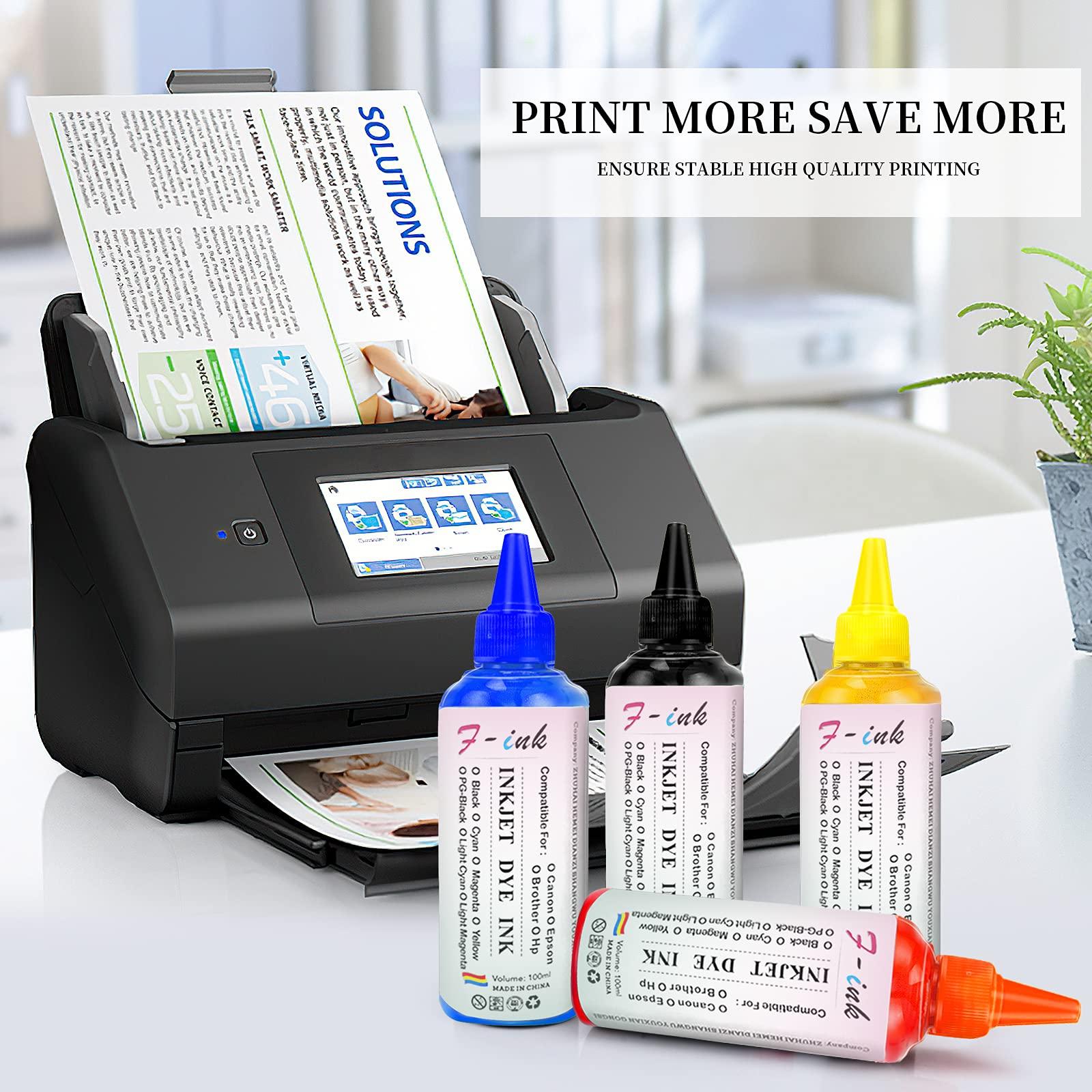 F-ink 5 Bottles Ink and Ink Refill Kits Compatible with Hp Inkjet Ink Cartridges 67XL 65XL 667XL 21XL 22XL 27XL 28XL 21 22 56 57 58 -Ink Tools for Reuse The Cartridge - Image 4