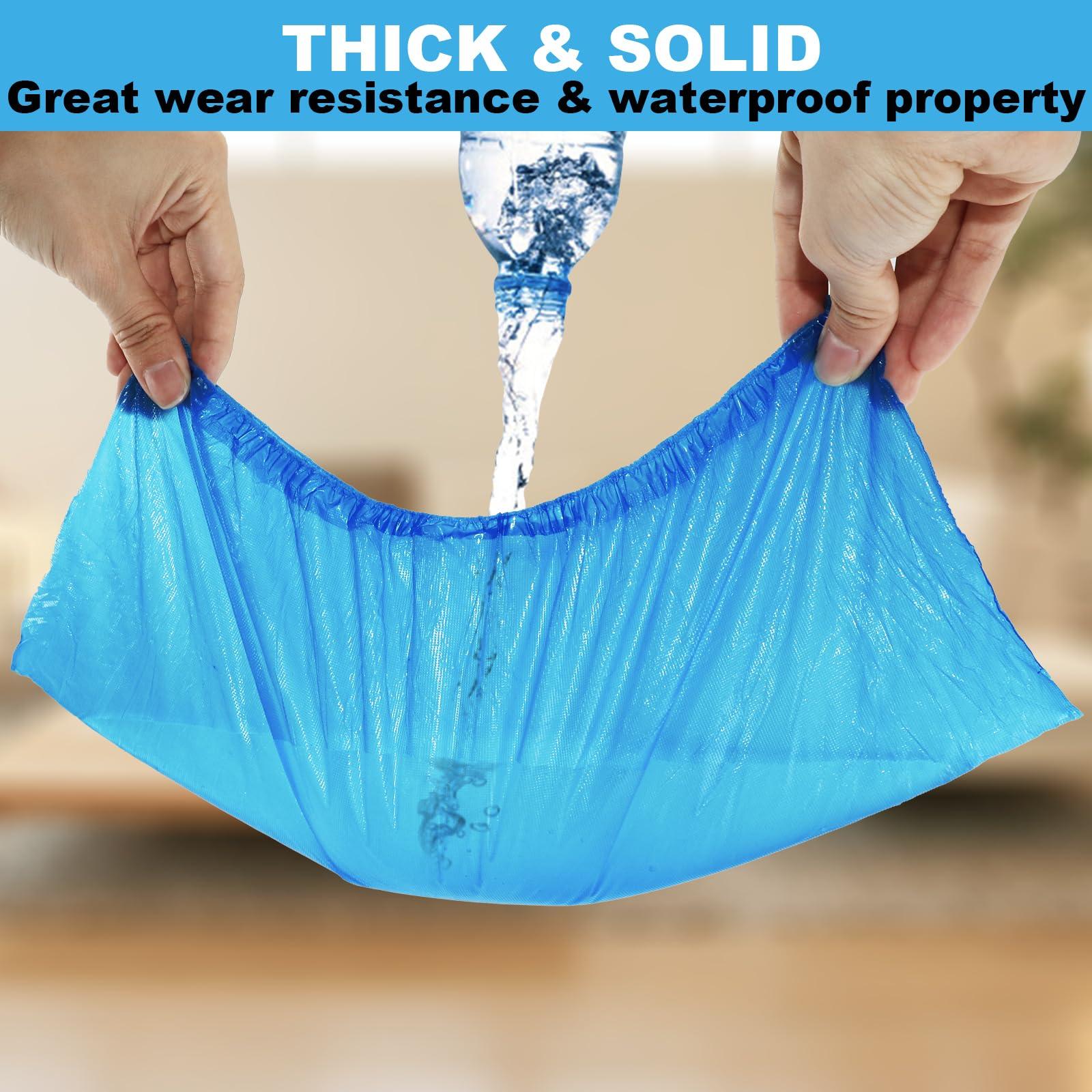 ONEHERE Disposable Shoe Covers, 200 PCS (100 Pairs) Green Convenience Boot Cover, Waterproof, Non slip, Dust proof, Protect Your Shoes, Floor, Carpet, One Size Fit Most - Image 8