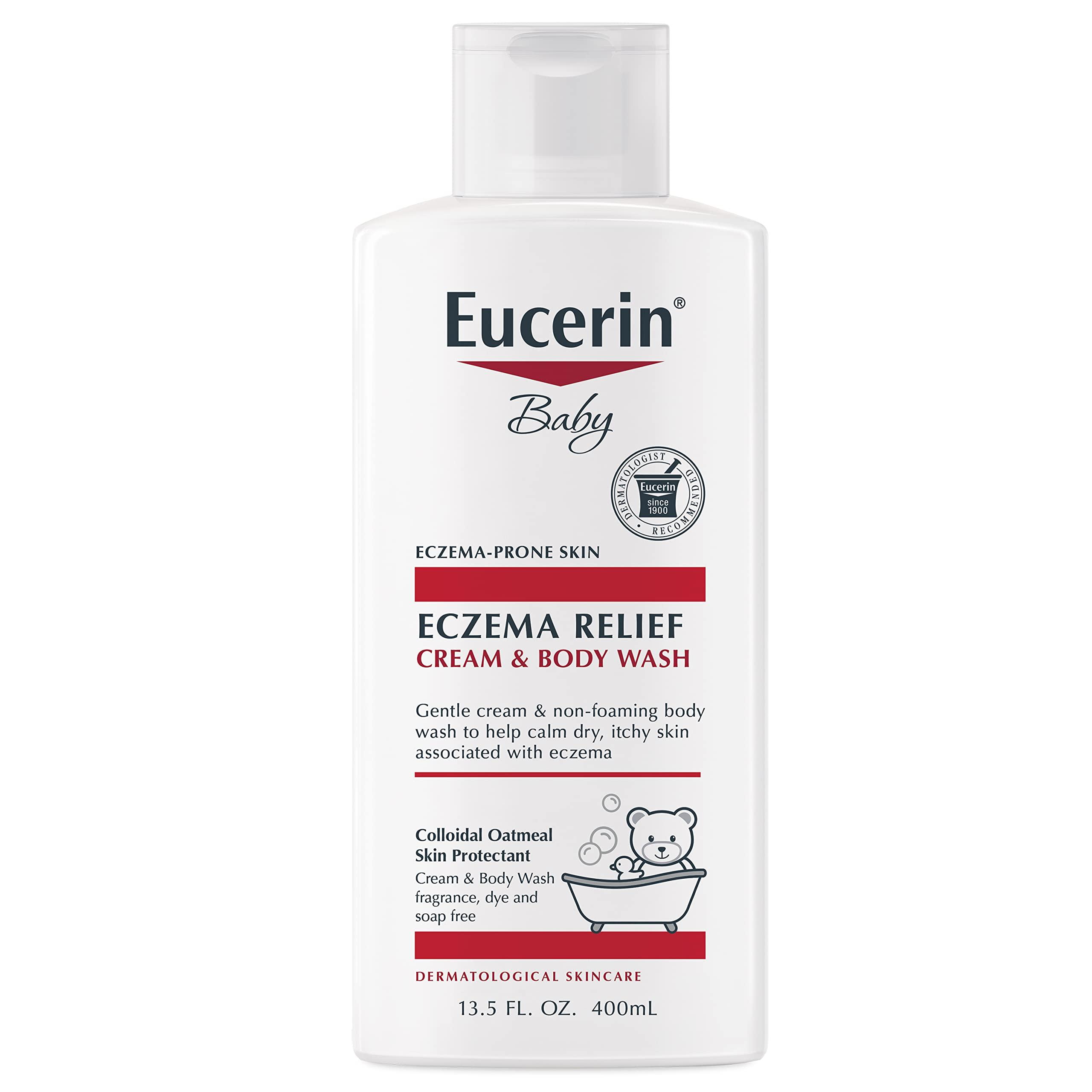 Eucerin Baby Eczema Relief Cream and Body Wash (13.5 Fl Oz) + Baby Eczema Cream (8 Oz), Fragrance Free Skin Care Set with Colloidal Oatmeal (Skin Protectant) - Image 9