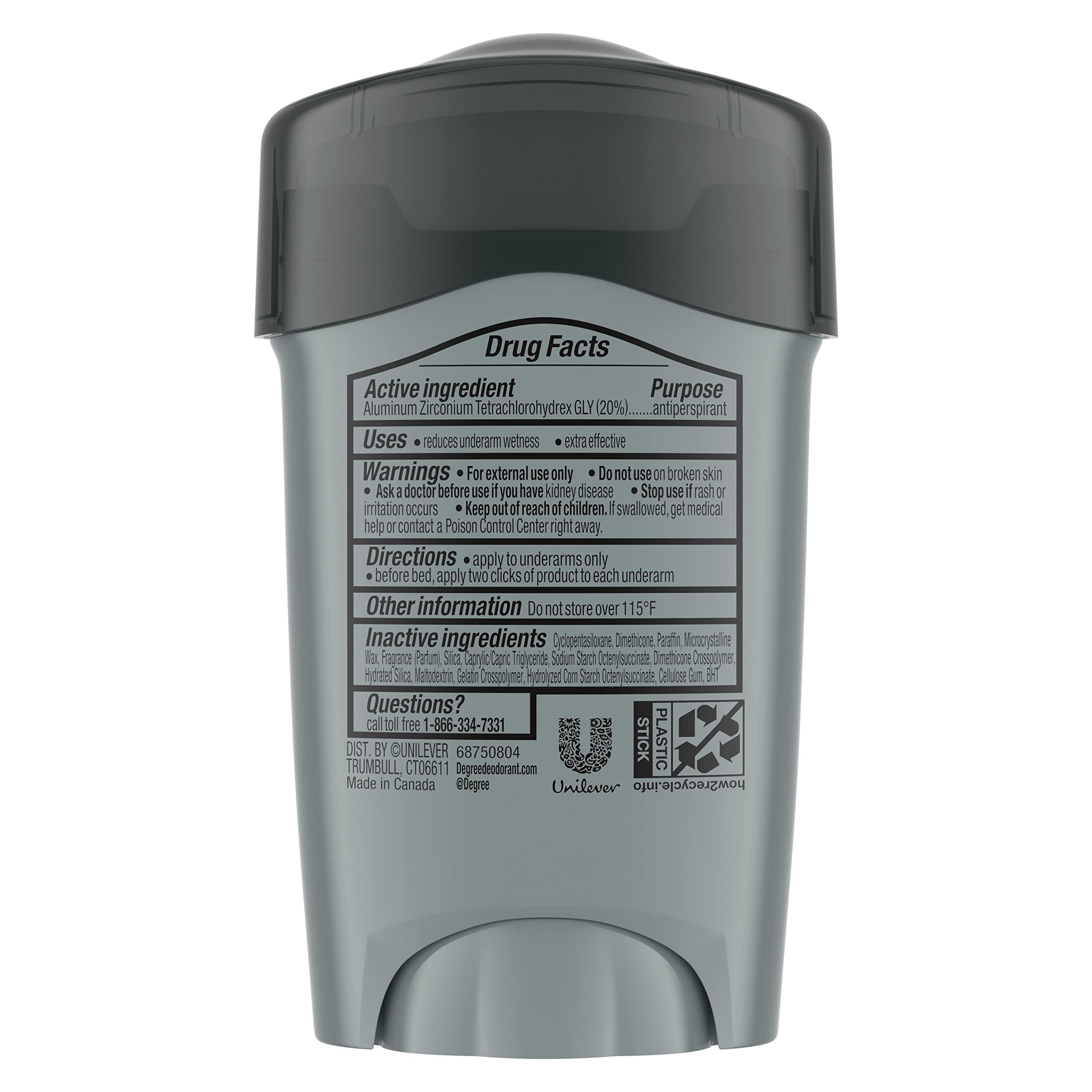 Degree Men Antiperspirant Deodorant Clean 72-Hour Sweat & Odor Protection Prescription-Strength Antiperspirant For Men with MotionSense Technology 1.7 oz - Image 3