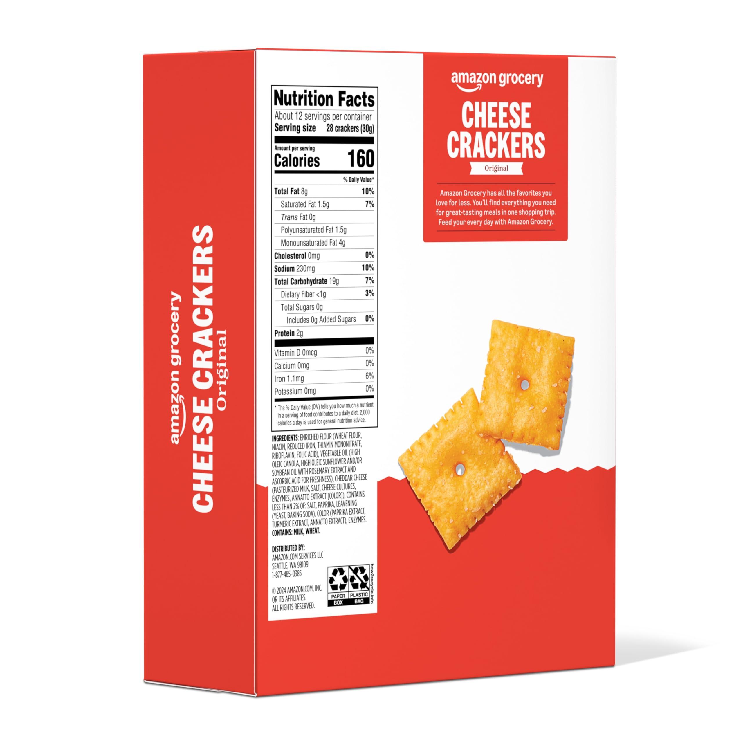 Amazon Grocery, Original Cheese Crackers, 12.4 Oz (Previously Happy Belly, Packaging May Vary) - Image 2