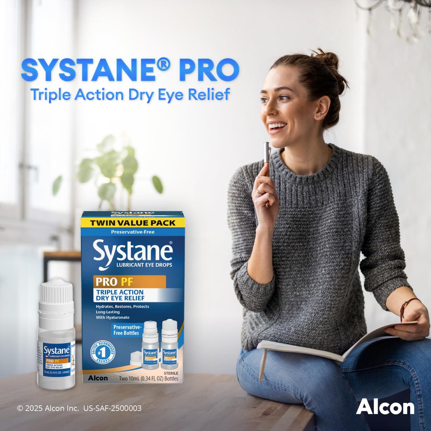 Systane PRO PF Multi-dose Preservative-Free Lubricant Eye Drops 2 Count - Image 3