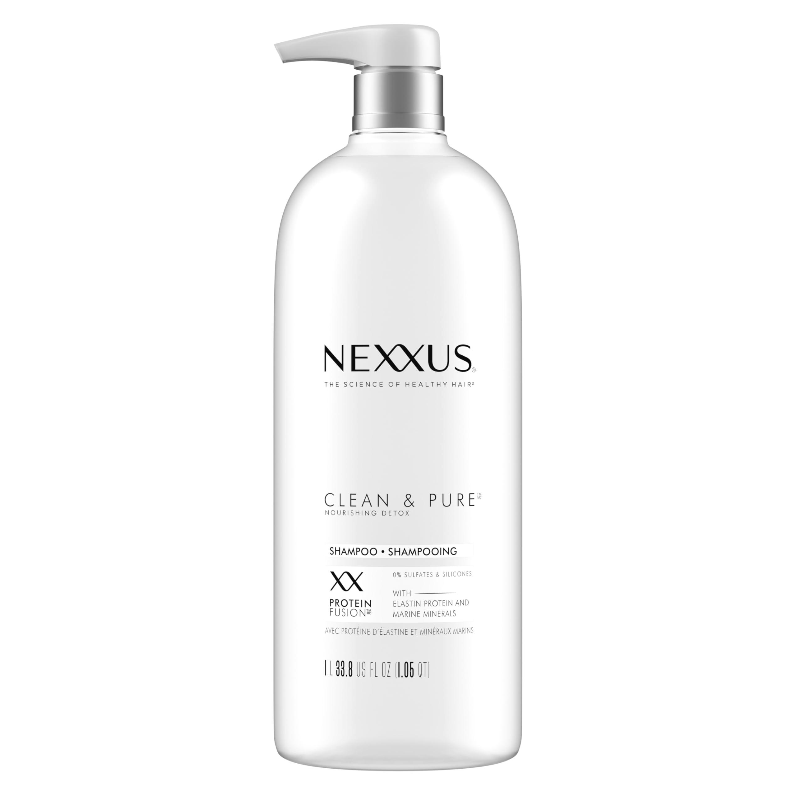 Nexxus Clean and Pure Clarifying Shampoo, With ProteinFusion, Nourished Hair Care Silicone, Dye And Paraben Free 33.8 oz