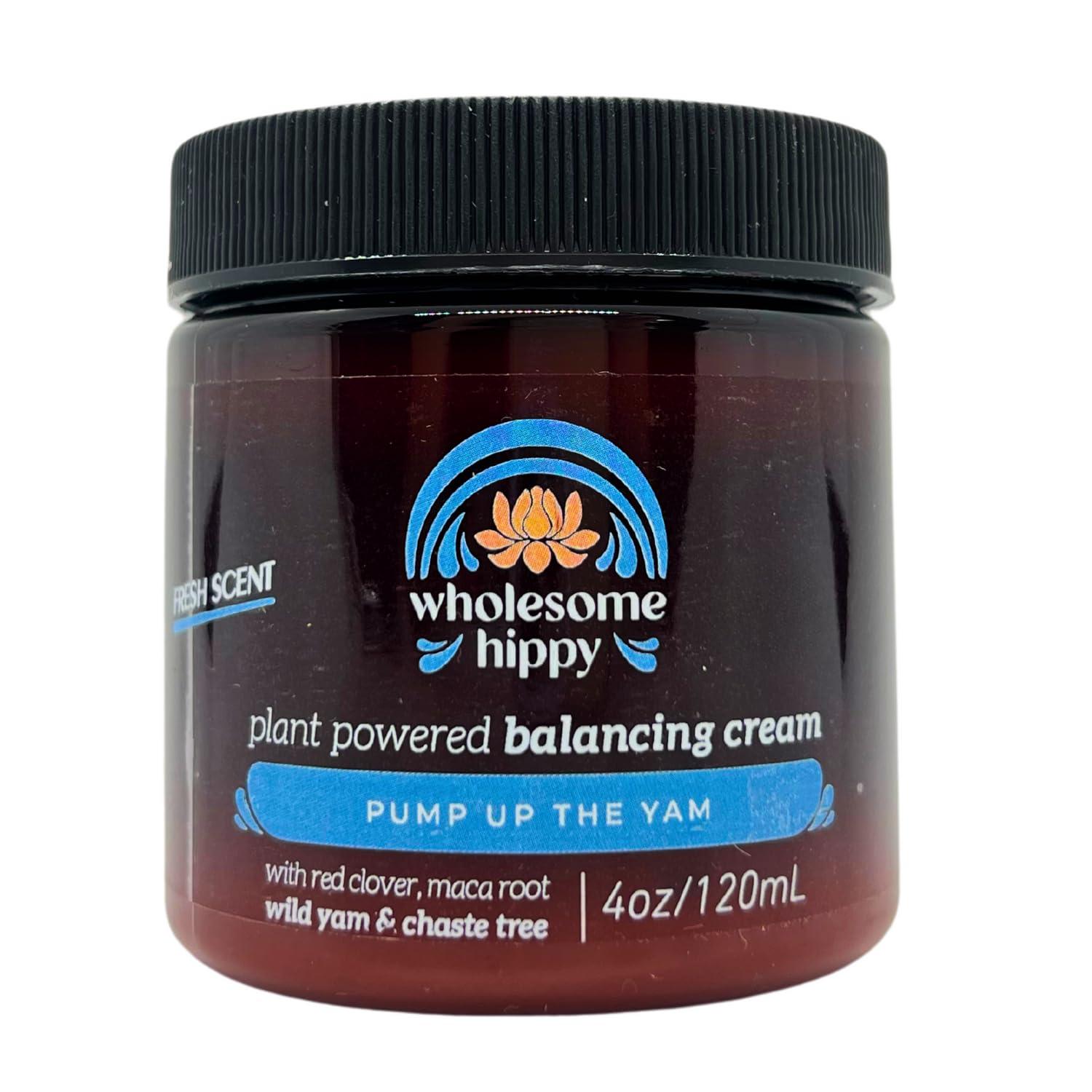Wholesome Hippy Wild Yam Cream for Hormone Balance Support Body Cream with Maca, Chaste Tree, Milk Thistle & Shea – Moisturizing Botanical Balm for Women & Men – 4oz - Fresh Scent - Image 4