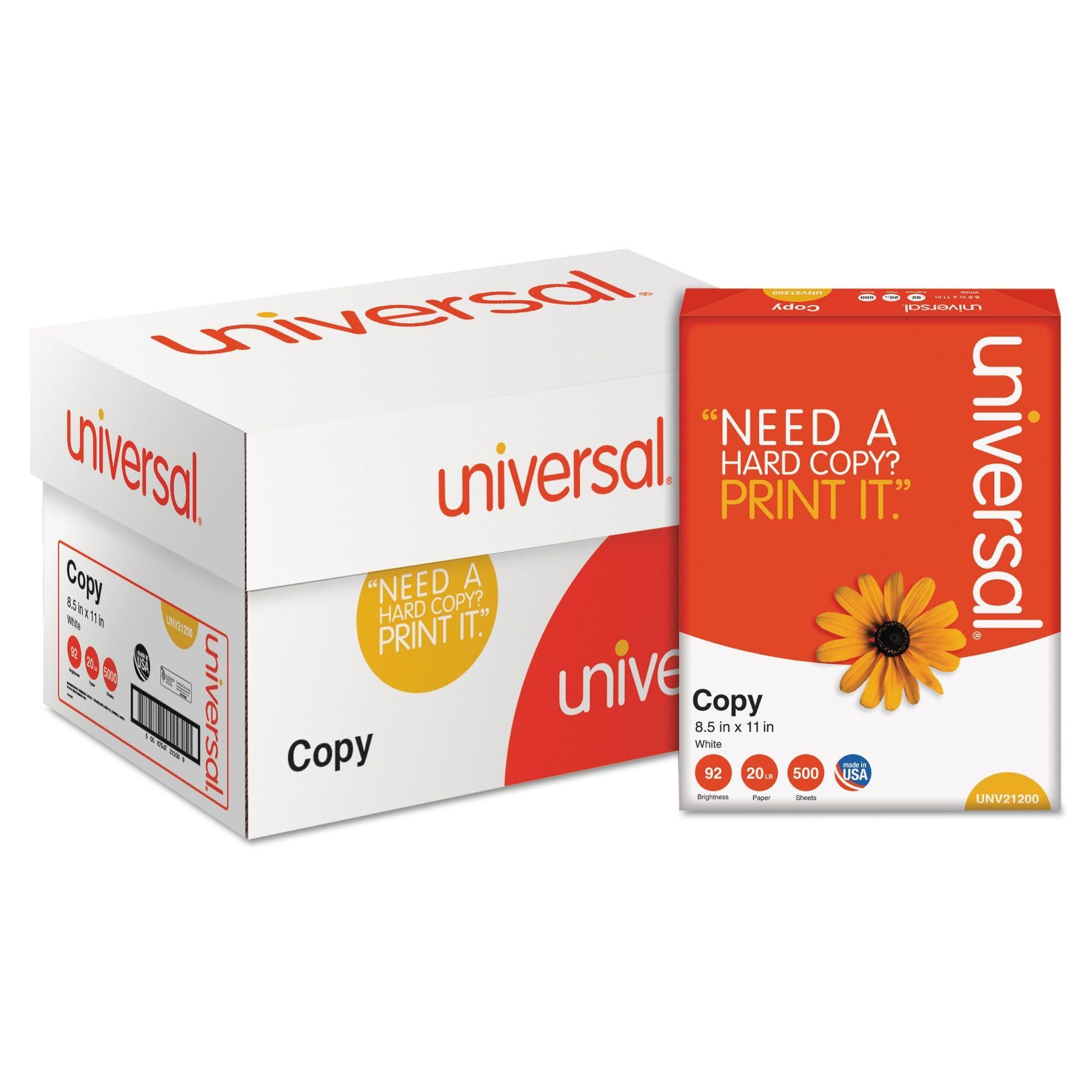 Universal 21200 Copy Paper, 92 Brightness, 20lb, 8-1/2 x 11, White (Case of 5000 Sheets) - Image 5