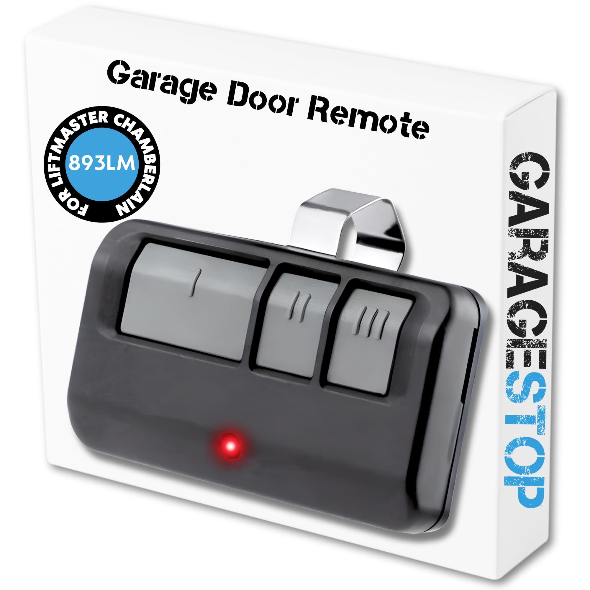Garage Stop 893LM 893Max for Chamberlain Craftsman Liftmaster Garage Door Opener Remote, 1993 to Present Garage Clicker, Garage Door Remote Replacement