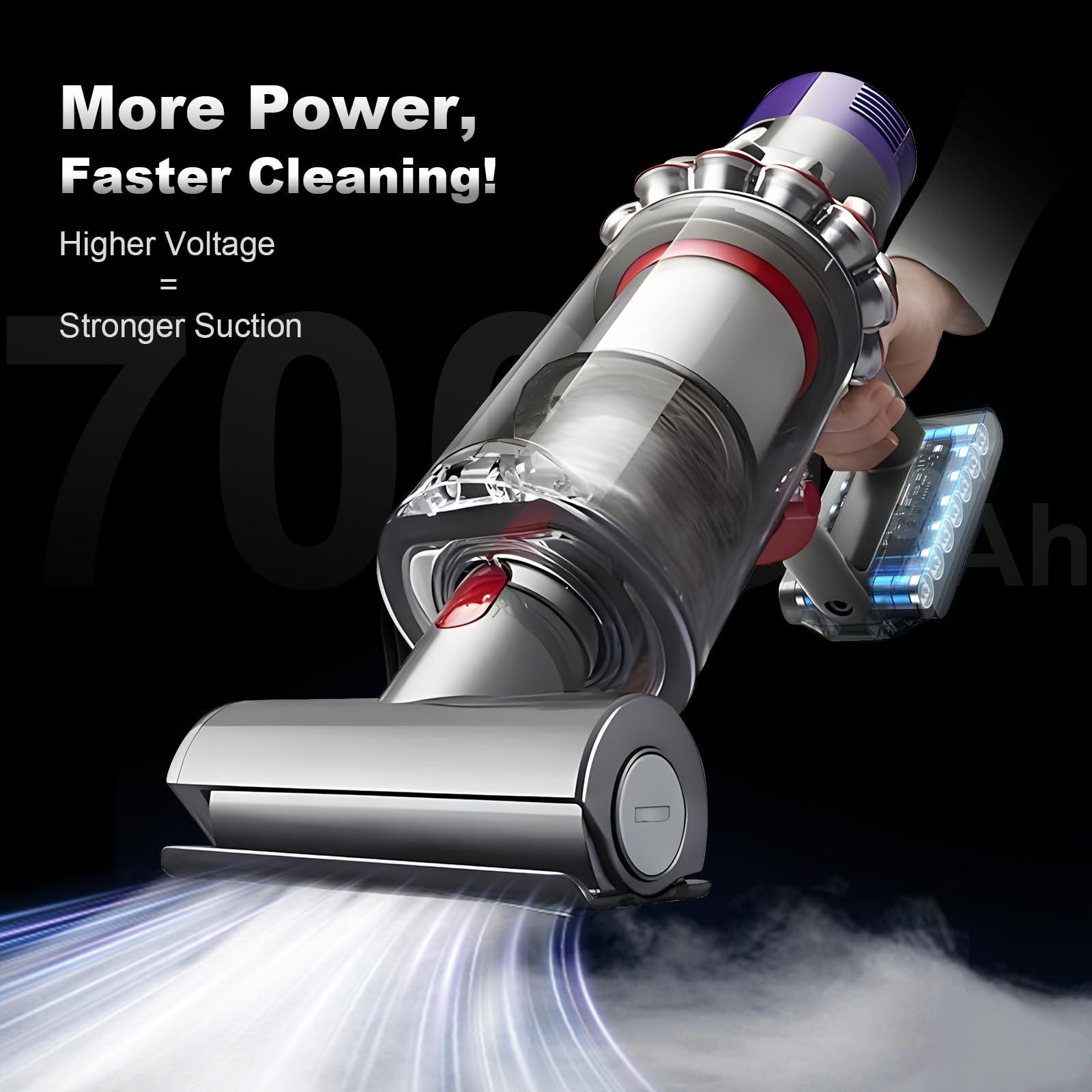 EVSUO High Capacity 7000mAh V10 Replacement Battery for Dyson V10 Animal/Absolute/Fluffy/SV12 Cordless Stick Vacuum Cleaner, 25.2V Li-ion with 2 Filters, 10 Protections, 2-Year Warranty(Not Fit SV10) - Image 4