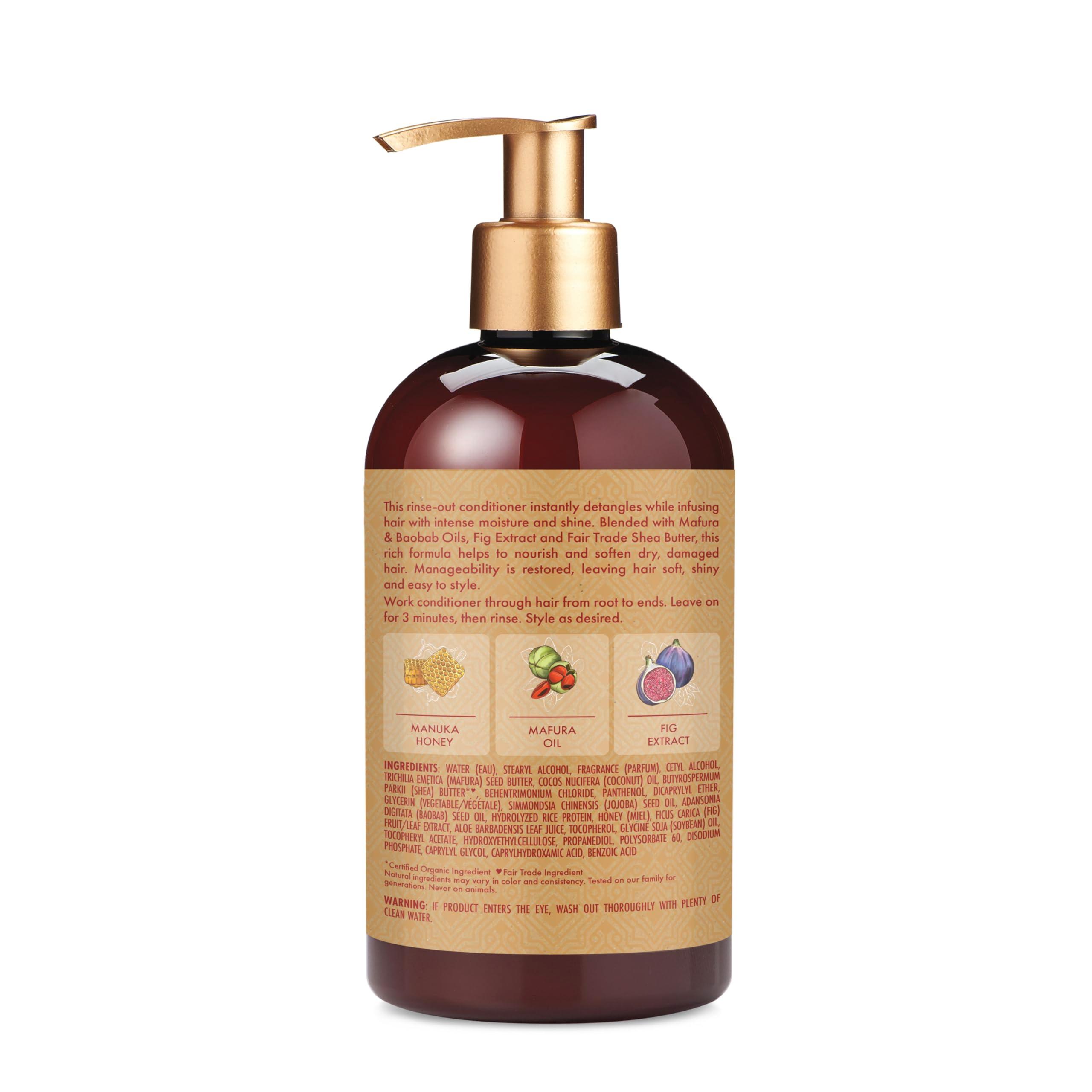 SheaMoisture Conditioner Intensive Hydration for Dry, Damaged Hair Manuka Honey and Mafura Oil to Nourish and Soften Hair 13 oz - Image 2