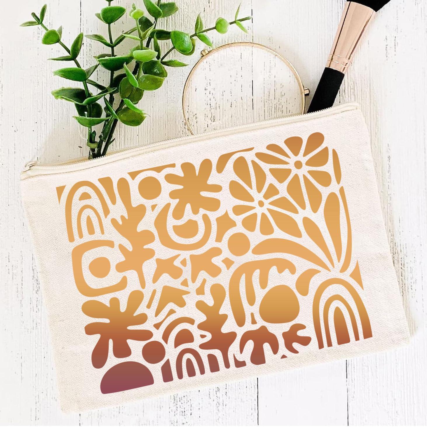 Stencils for Crafts Reusable Texture Stencils Geometric Stencil for Painting on Wood Furniture Card Canvas Paper Scrapbook - Image 5