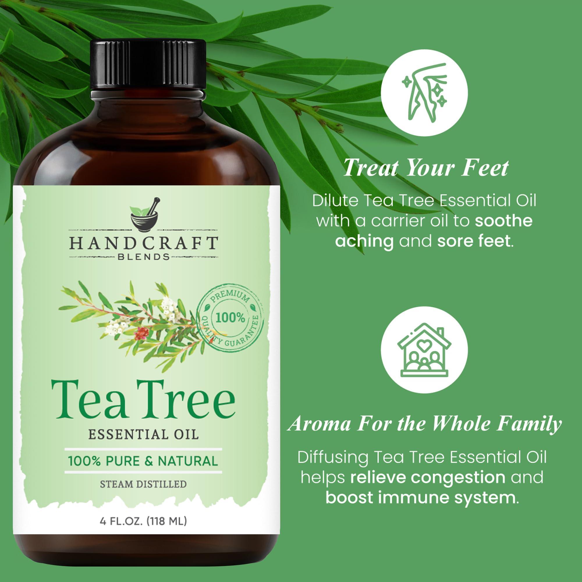 Handcraft Blends Tea Tree Essential Oil - Huge 4 Fl Oz - 100% Pure and Natural - Premium Grade Essential Oil for Diffuser and Aromatherapy, and DIY Soap Making - Image 5