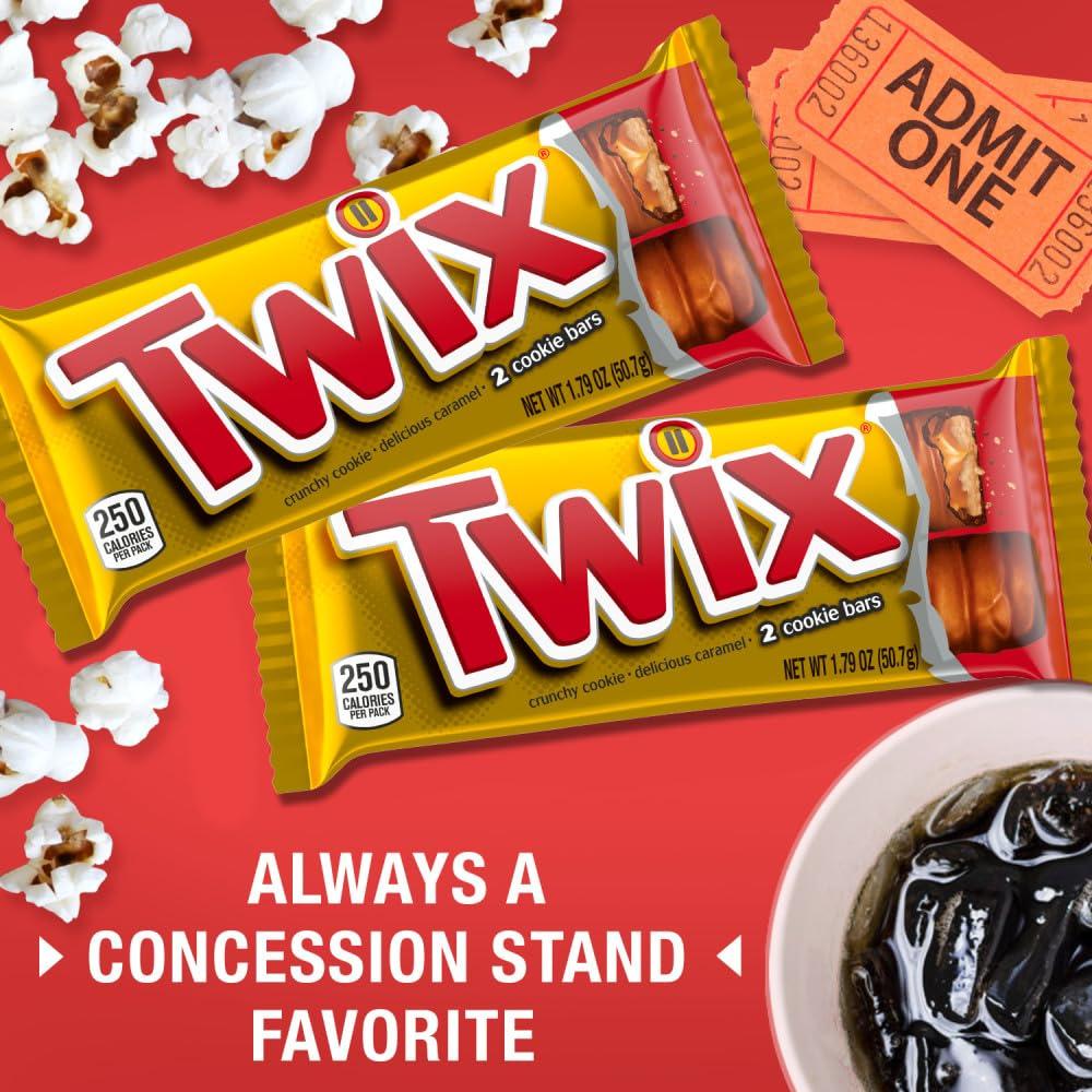 TWIX Bulk Chocolate Candy Individually Wrapped - Full Size, Caramel Chocolate Cookie Candy Bar, 36-Count Box - Image 8