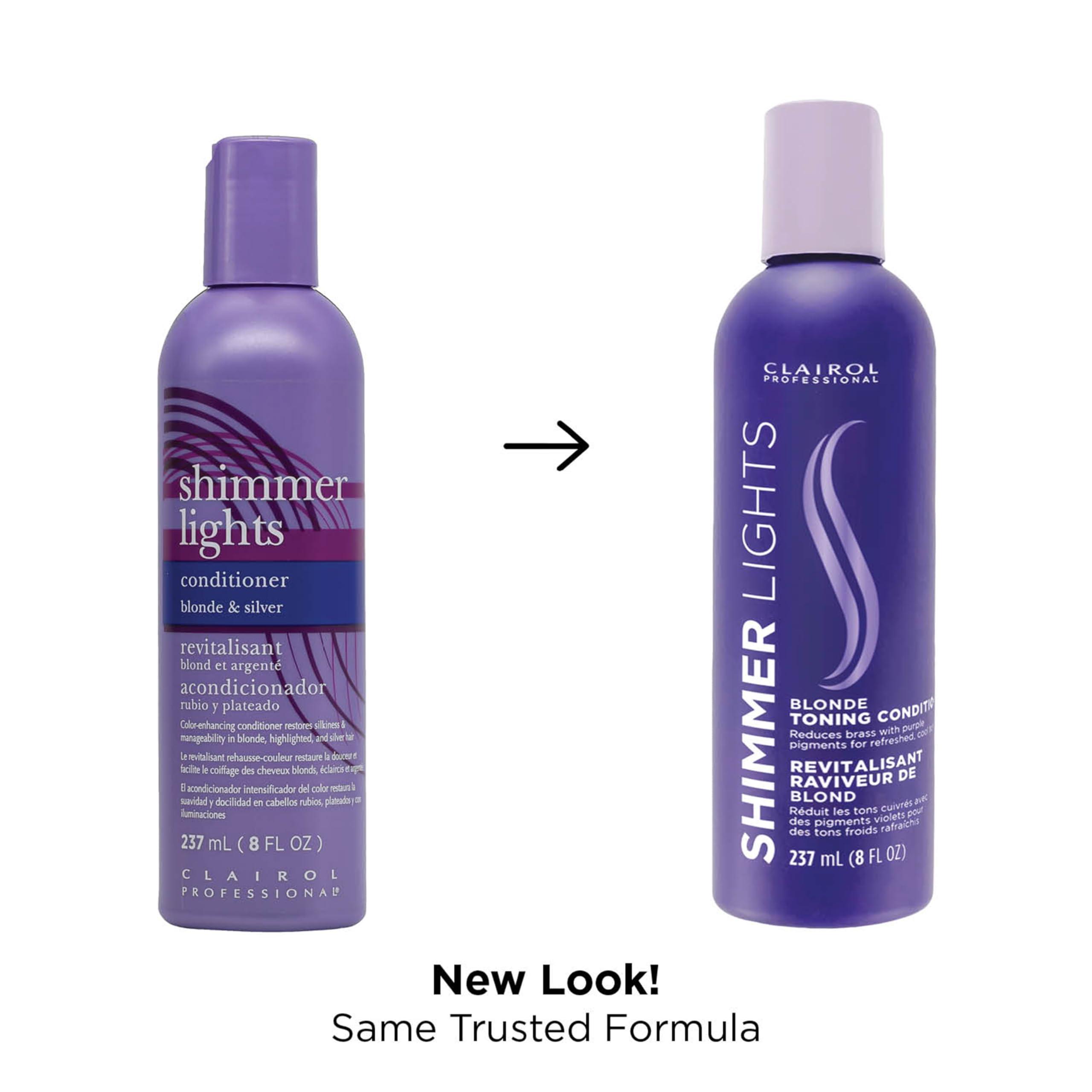 Clairol Professional Shimmer Lights Purple Conditioner | Neutralizes Brass & Yellow Tones | For Blonde, Silver, Gray & Highlighted Hair - Image 3