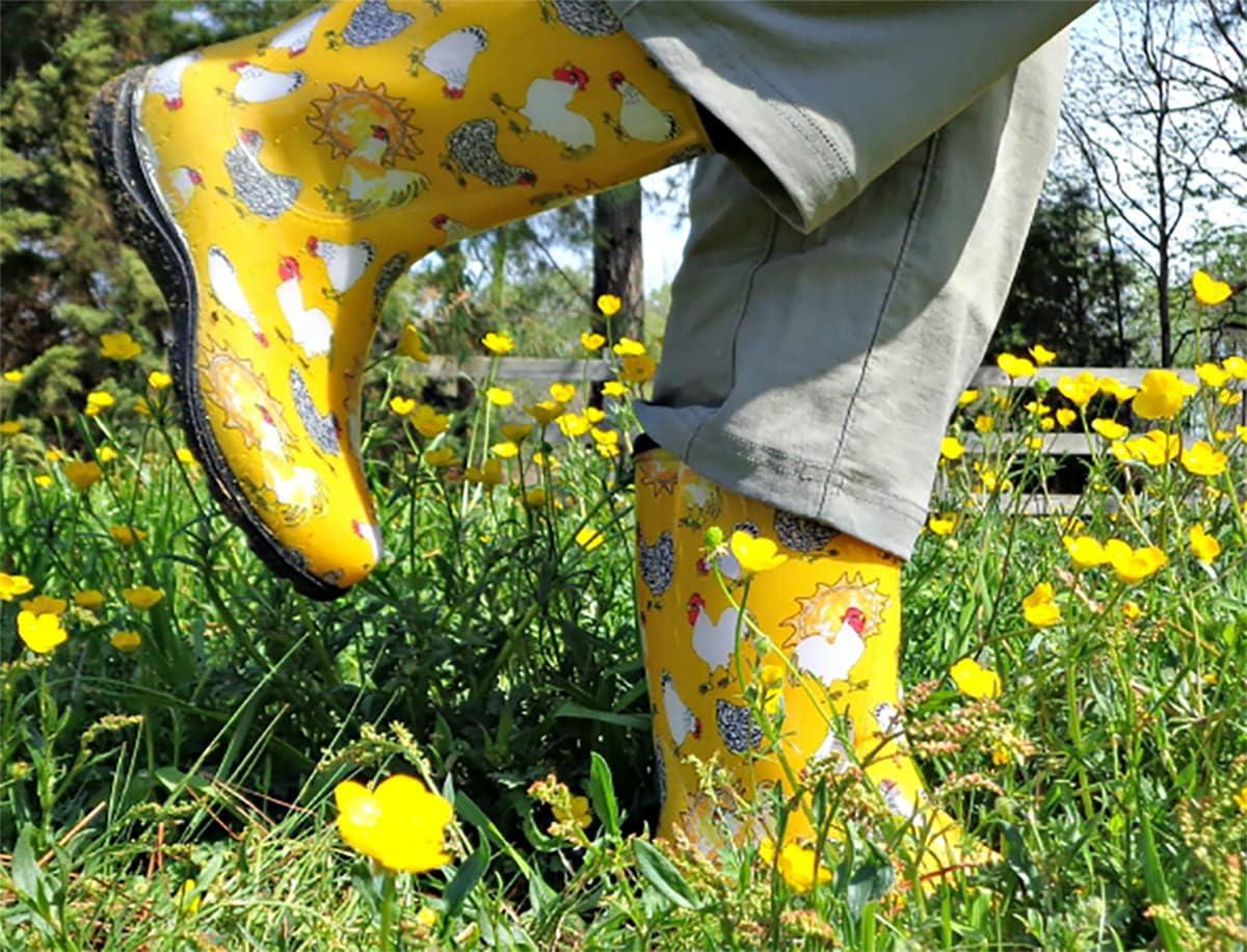 Sloggers Waterproof Garden Rain Boots for Women - Cute Mid-Calf Mud & Muck Boots with Premium Comfort Support Insole - Image 5