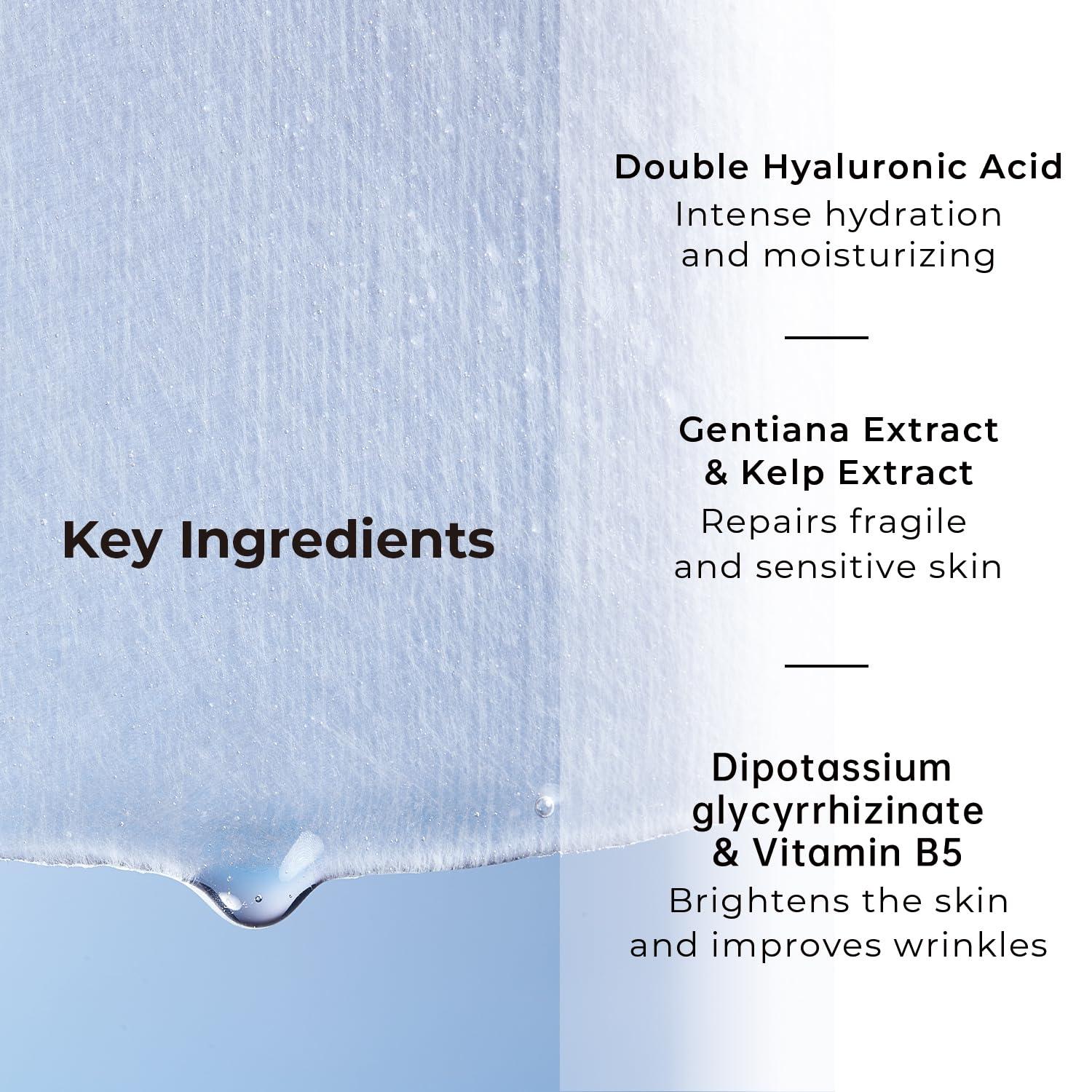 +WIS+ Hyaluronic Acid Face Mask 24 EA with Hyaluronic Acid Serum and Vitamin B5, Hydrating Facial Mask for Dry Skin, Anti-Aging Mask to Plump and Repair Dehydrated Skin, Safe on Sensitive Skin - Image 9