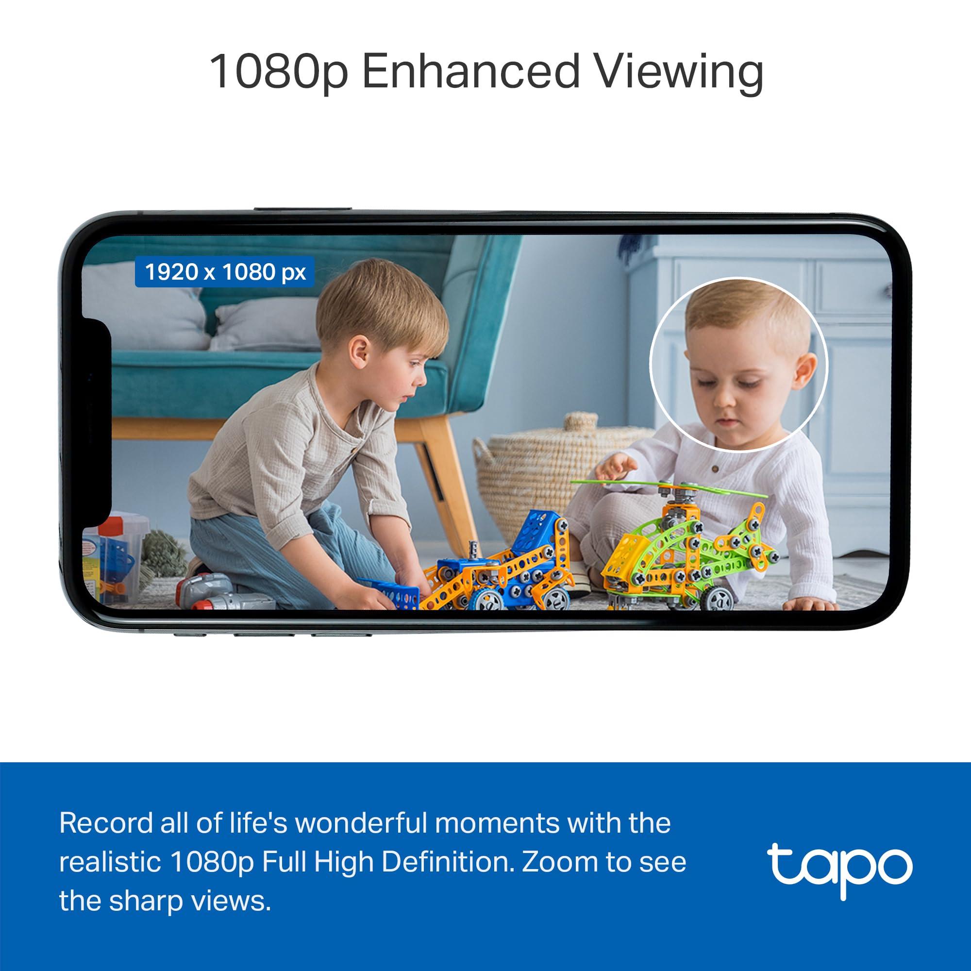 Tapo by TP-Link 1080P Indoor Security Camera for Baby Monitor, Pet Camera w/Motion Detection, 2-Way Audio, Night Vision, Cloud & SD Card Storage, Works w/Alexa & Google Home, Black, C101 - Image 3