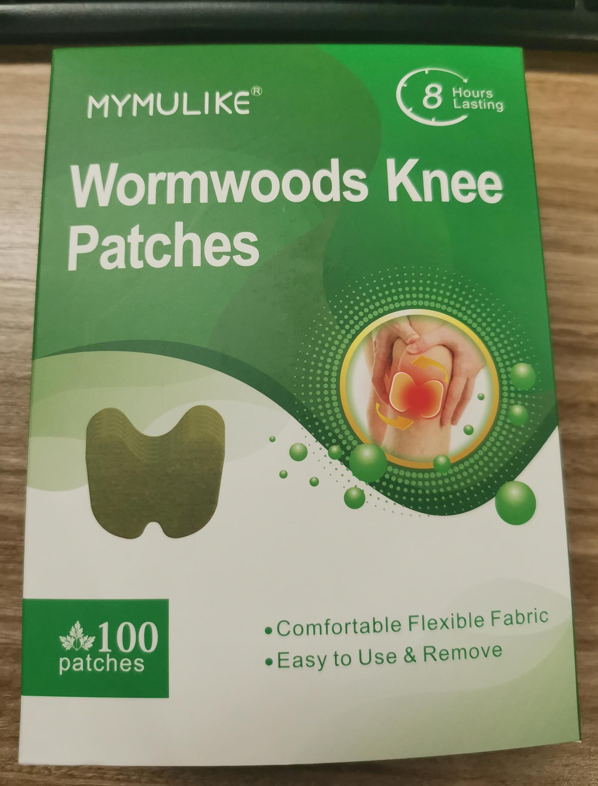 MYMULIKE Knee Patches, 100 Count Warming Natural Herbal Plaster Knee Patches, Wormwood Extract Sticker 8 Hours Lasting Reduction Joint Discomfort for Knee, Back, Neck, Shoulder - Image 9