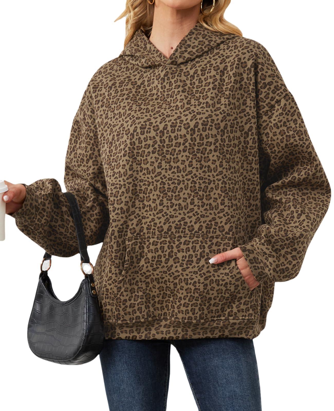 Anoumcy Camo Hoodie Womens Maple Leaf Fleece Hooded Sweatshirt Oversized Camouflage Hoodies For Women Trendy - Image 3