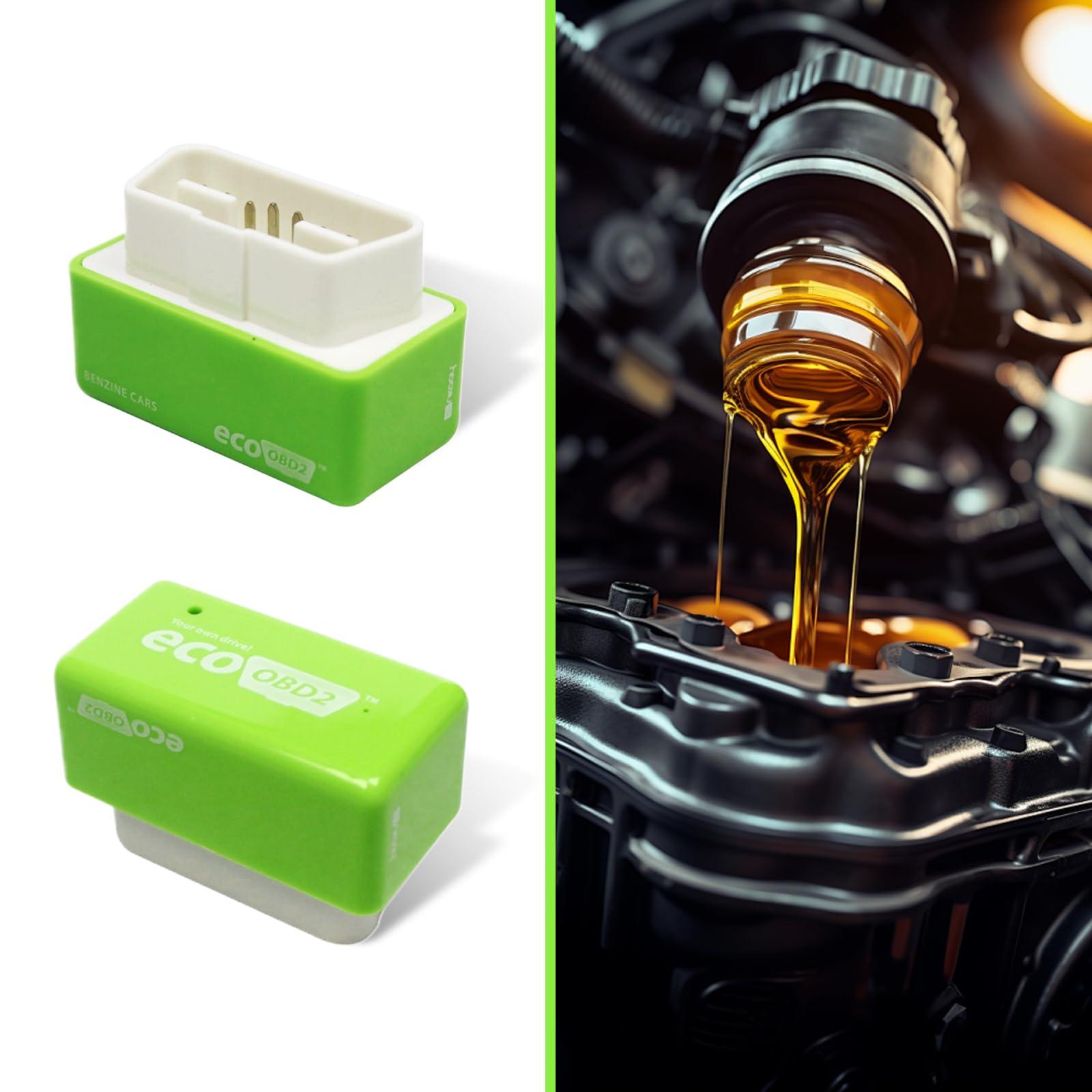 pinflaw 2 PCS Automobile Power Upgrade Fuel Saving, OBD2 ECOOBD2 Automotive Plug and Driver Single Plate, Automotive Energy Saver Accessories, Universal for Most Cars (Green) - Image 4