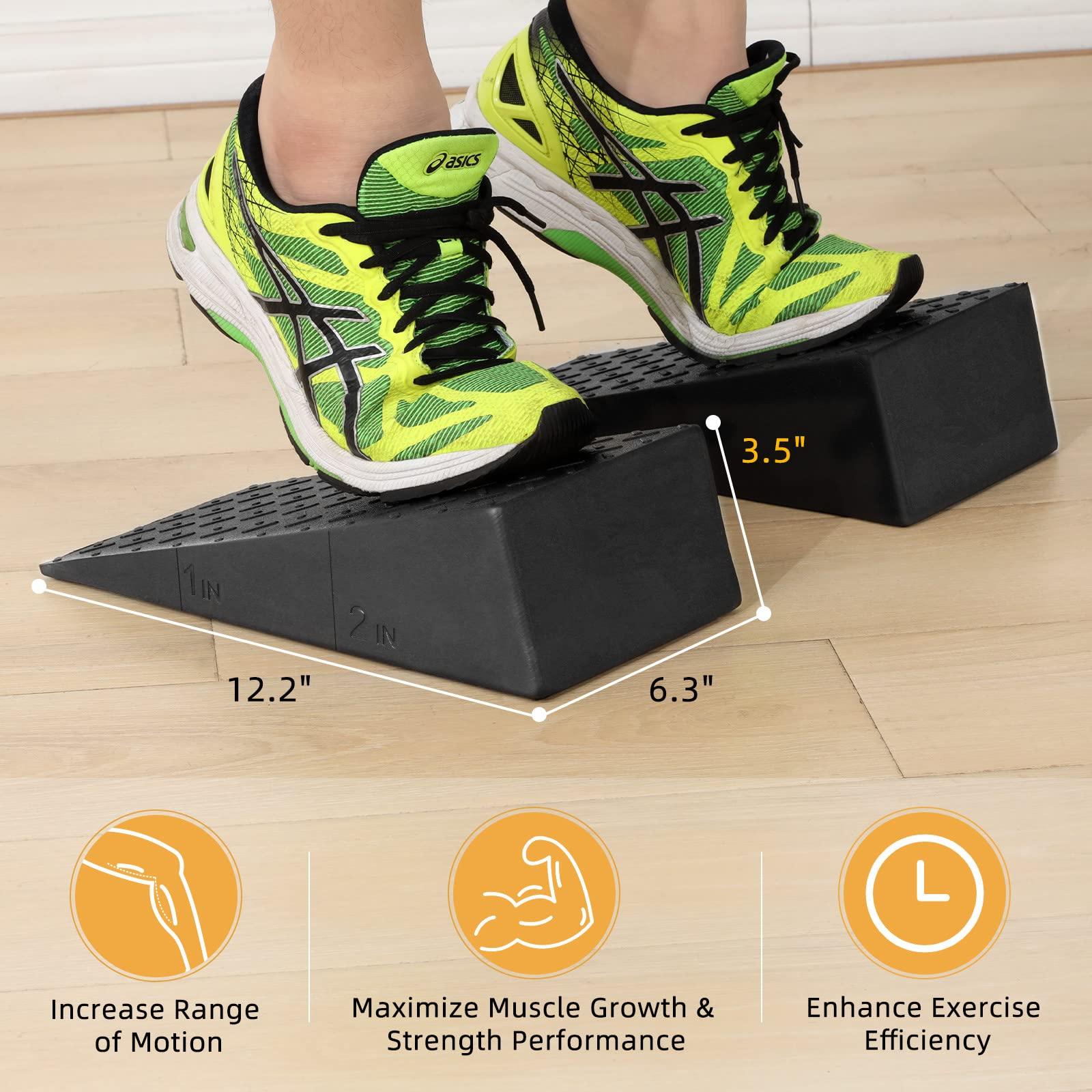 Squat Wedge – Slant Board for Squats Non-Slip Squat Wedge Blocks Improve Squat and Strength Performance Calf Stretcher for Physical Therapy Foot Stretcher - Image 4