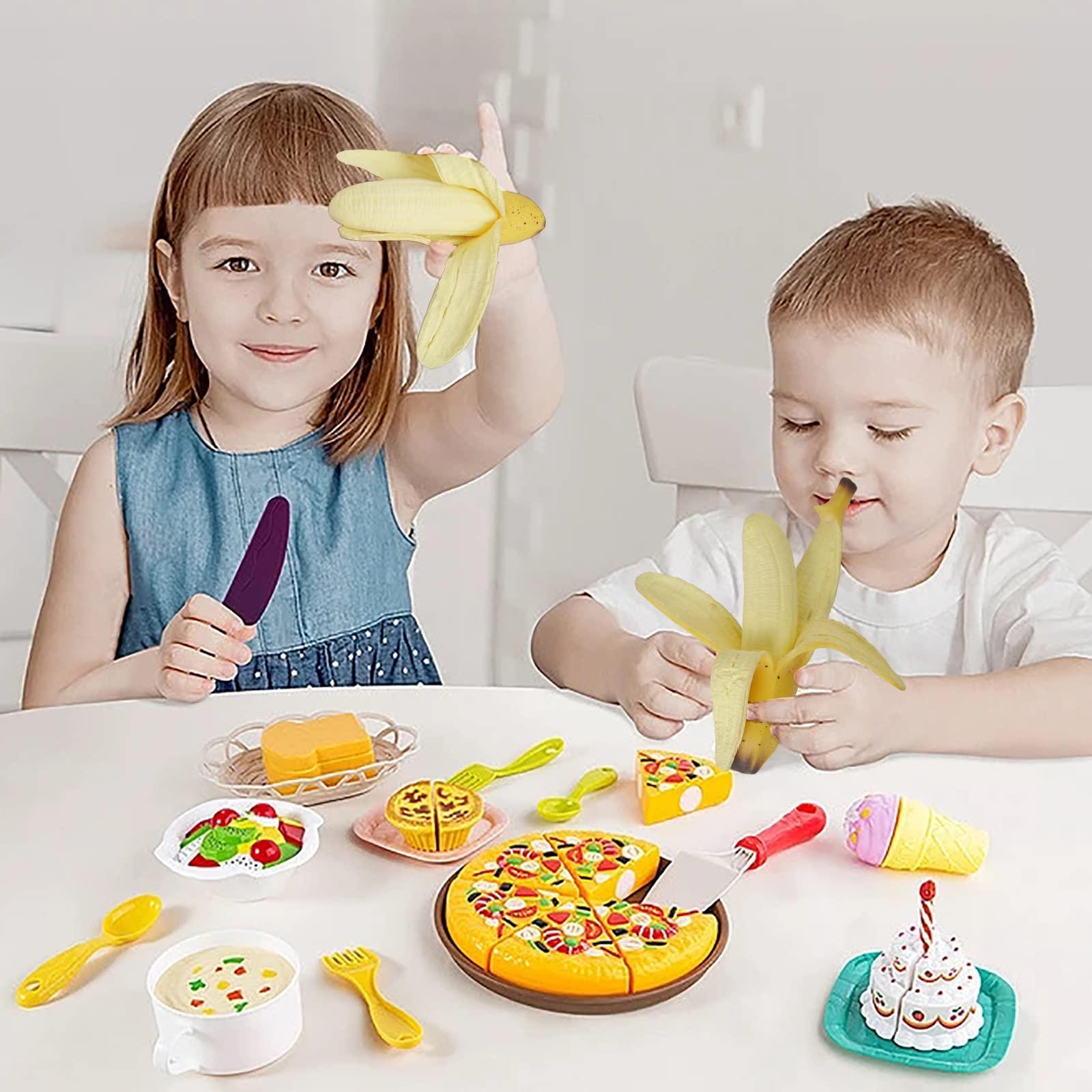 funnysquee Banana Squishies Stress Relief Soft Scented Simulation Bananas Fruit Squeeze Toys Cute Birthday Gift Novelty Toy for Kids (Yellow Banana) - Image 2