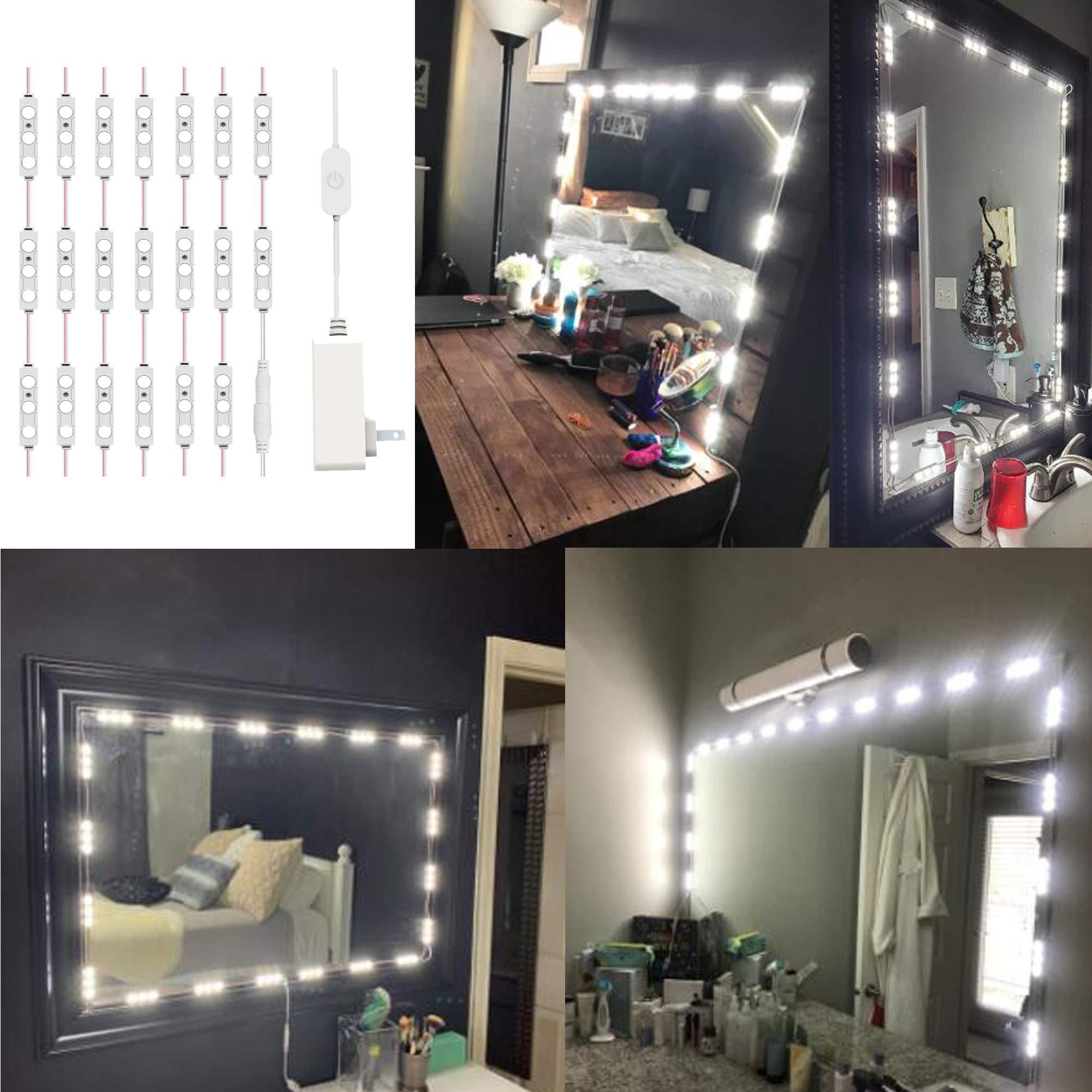 Silikang Led Mirror Lights for Vanity Make Up, 10ft Ultra Bright White LED, Dimmable Touch Control Dressing Strip Light, for Makeup Table & Bathroom, ETL Listed (Mirror Not Included) - Image 7