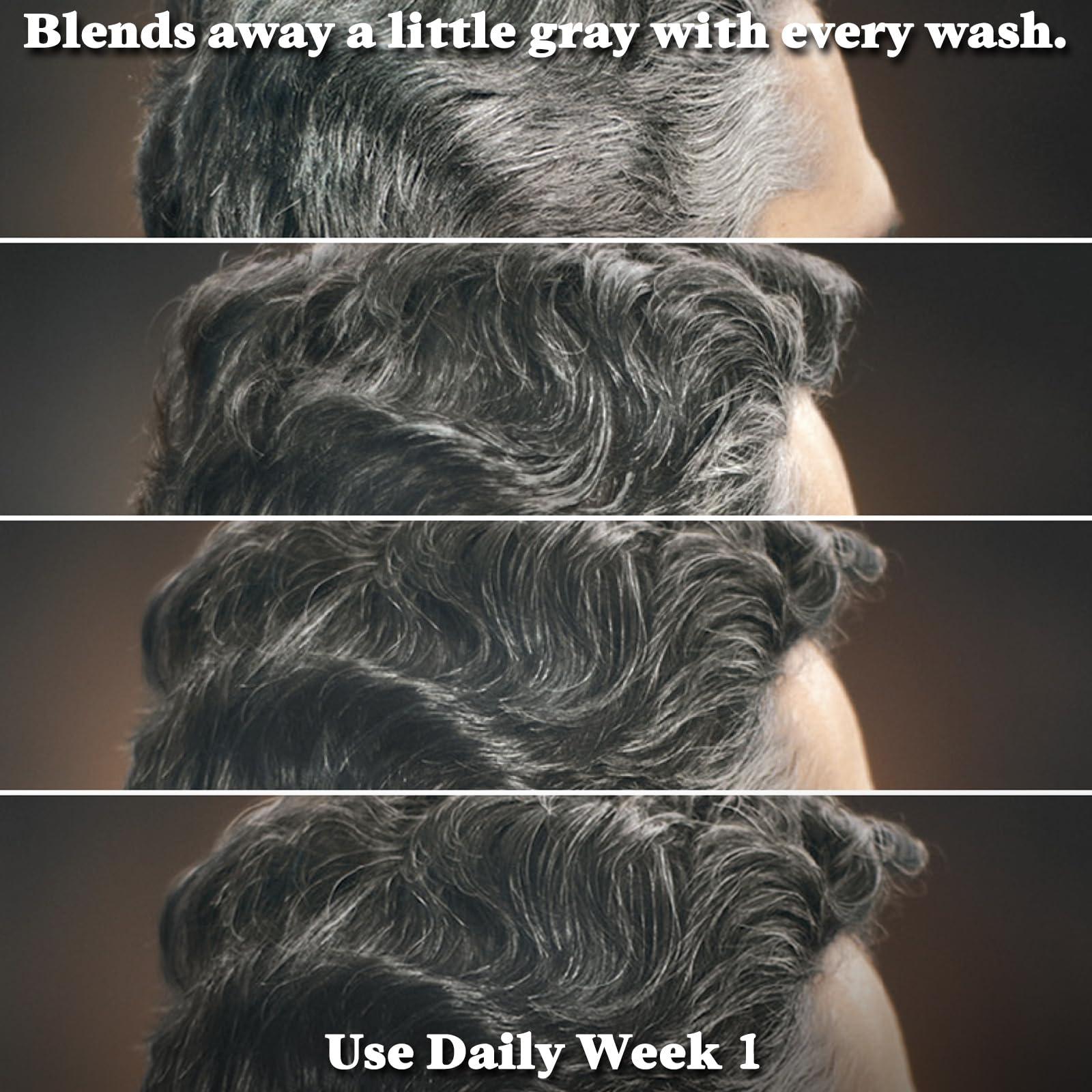 Just For Men Control GX Grey Reducing Shampoo, Gradual Hair Color with Keratin for Stronger Thicker and Healthier Looking Hair, 4 Fl Oz - Pack of 1 (Packaging May Vary) - Image 3