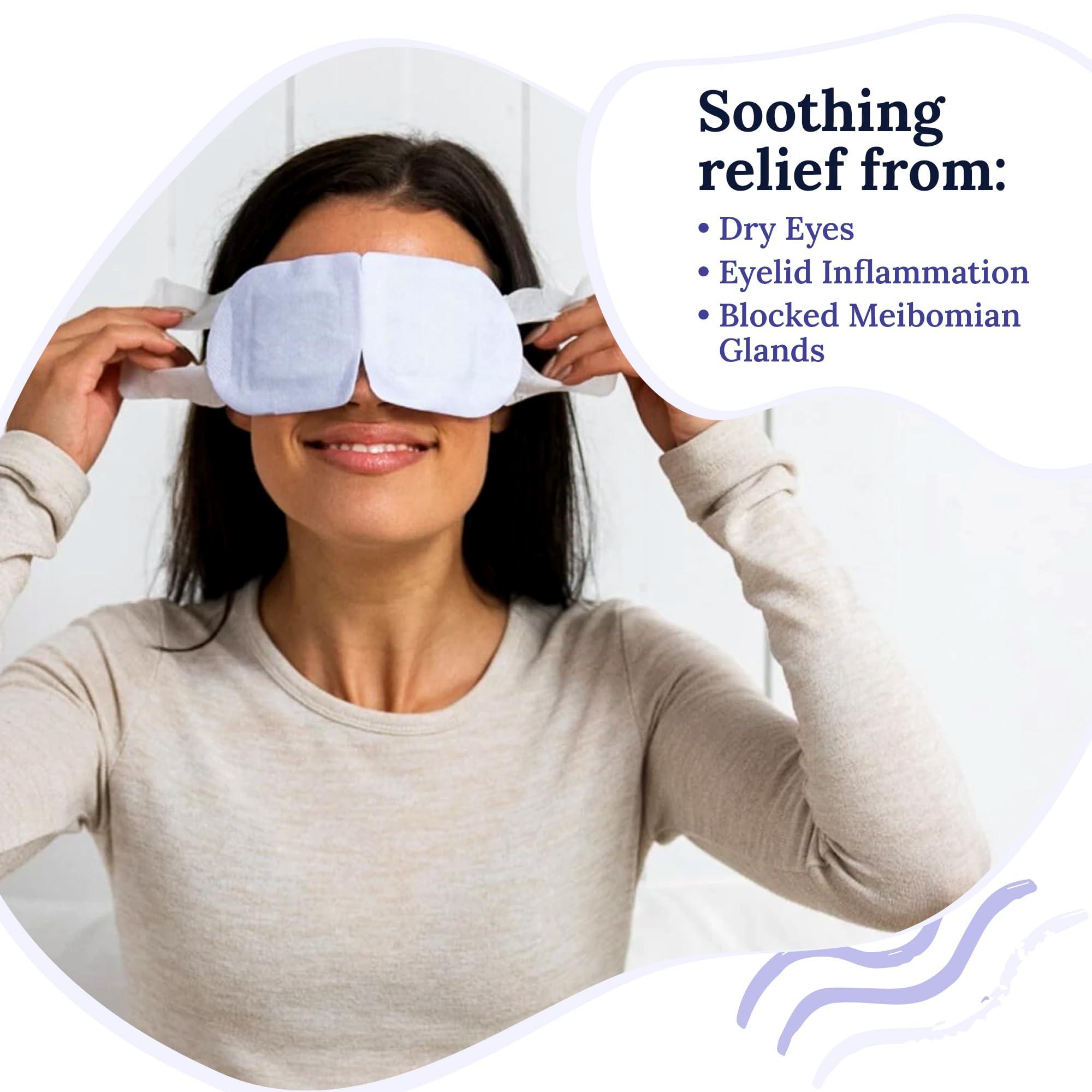 CorneaCare Rest: Self Heating Warm Compress for Dry Eyes | Heated Eye Mask for Fast Relief | No Microwave or Washcloth Needed | Travel Ready | 30 Count | FSA & HSA Eligible - Image 2