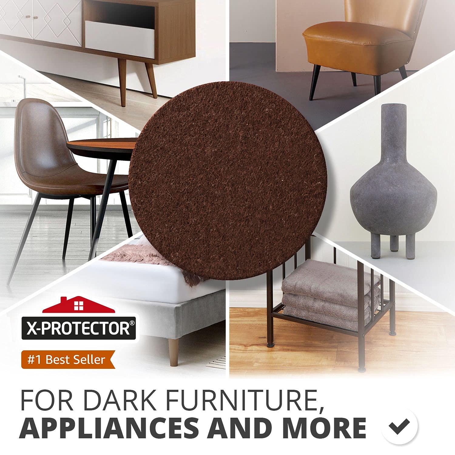X-PROTECTOR 357 pcs Premium Huge Pack Felt Furniture Pads! Quantity of Furniture Sliders with Many Big Sizes – Your Ideal Floor Protectors. Protect Your Hardwood & Laminate Floor! - Image 2