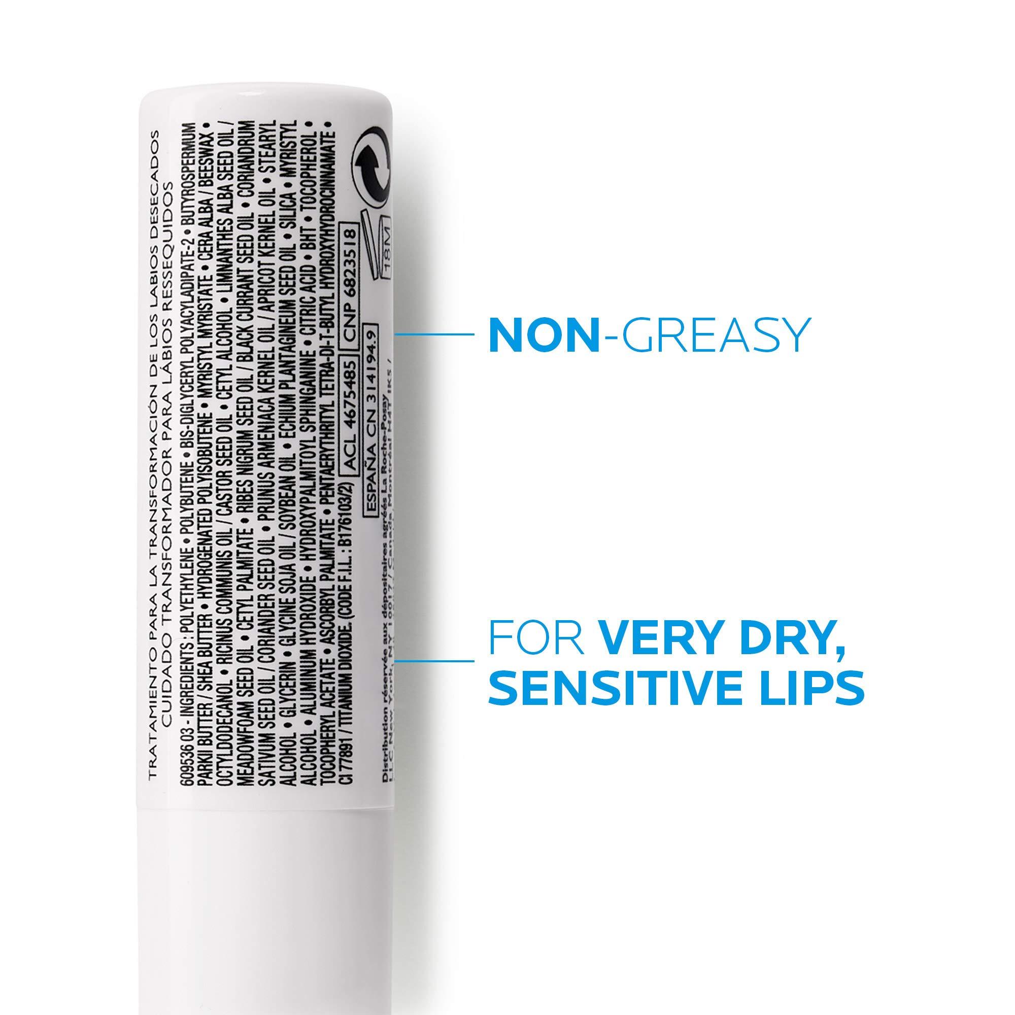 La Roche-Posay Nutritic Lip Balm for Very Dry Lips, Soothes and Repairs Chapped Lips with Shea Butter and Ceramides, 0.15 Fl Oz (Pack of 1) - Image 3