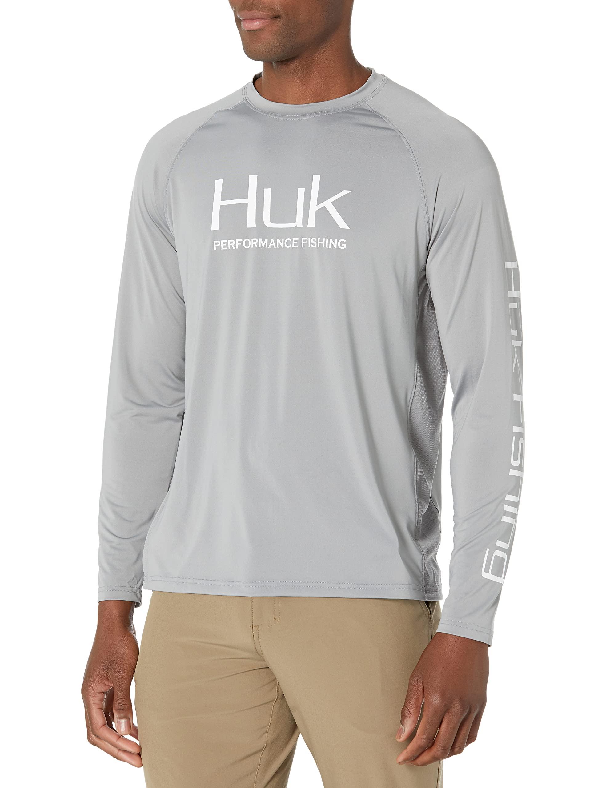 HUK Men's Pursuit Vented Long Sleeve 30 UPF Fishing Shirt