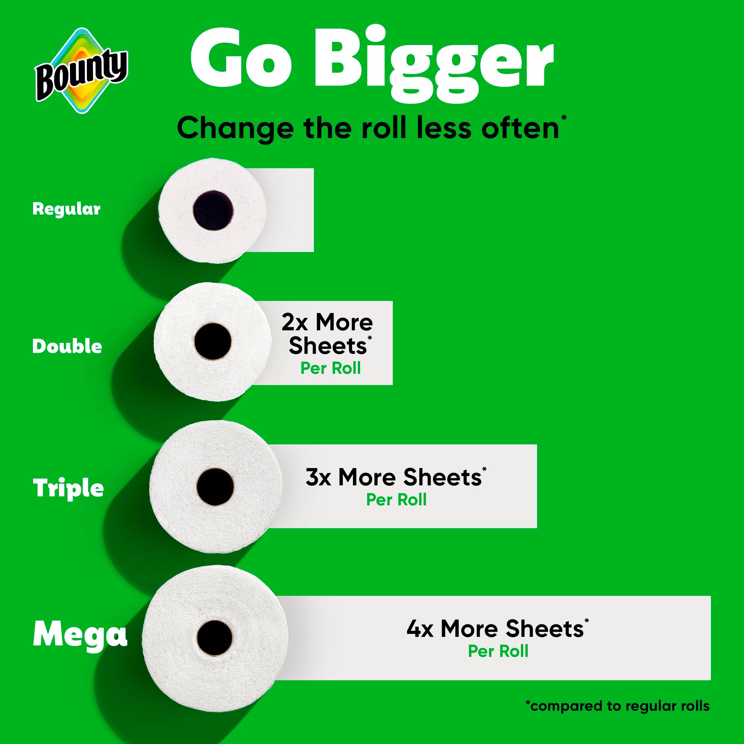 Bounty Paper Towels Select-A-Size White, Double Rolls, 82 Sheets Per Roll, 6 Count - Image 5