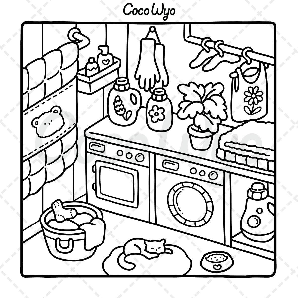 Little Corner: Coloring Book for Adults and Teens, Super Cute Designs of Cozy, Hygge Spaces for Relaxation (Cozy Spaces Coloring) - Image 6