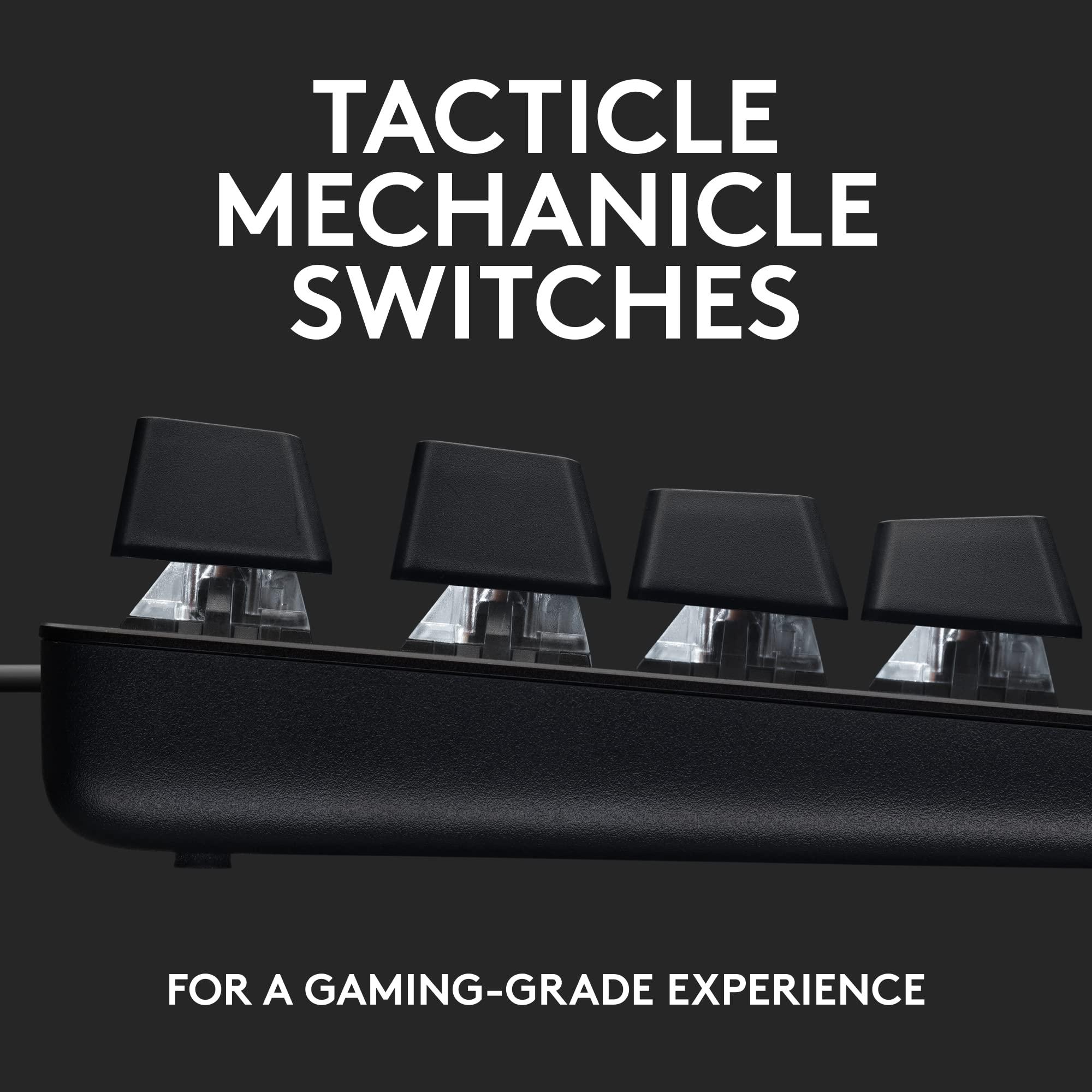 Logitech G413 SE Full-Size Mechanical Gaming Keyboard - Backlit Keyboard with Tactile Mechanical Switches, Anti-Ghosting, Compatible with Windows, macOS - Black Aluminum - Image 2