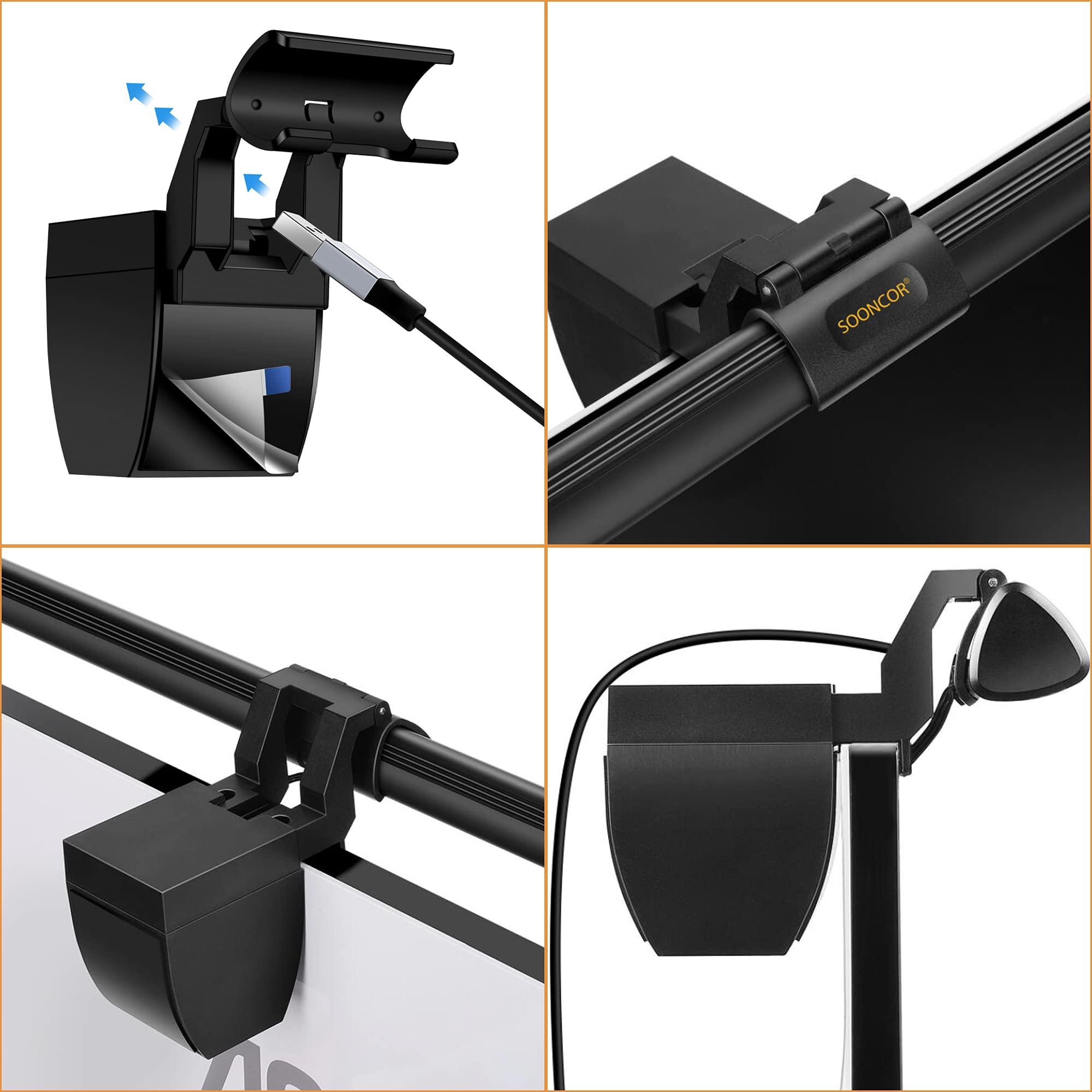 SOONCOR Computer Monitor Light Screen Light Bar e-Reading LED Task Lamp, 3 Color Modes, USB Powered,No Screen Glare, Dimmable Desktop Monitor Lamp for Desk/Office/Home - Image 5