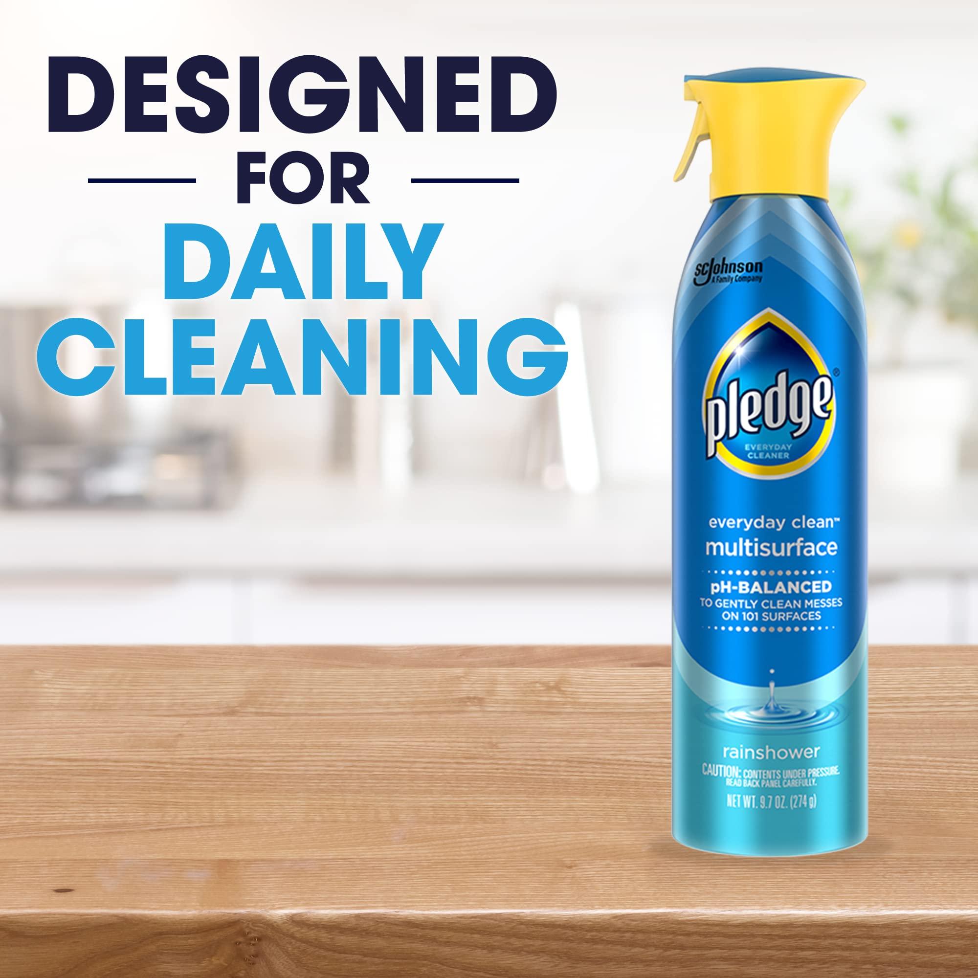 Pledge pH-Balanced Multisurface Spray, Everyday Cleaner, Rainshower Scent, 9.7oz (Pack of 3) - Image 9
