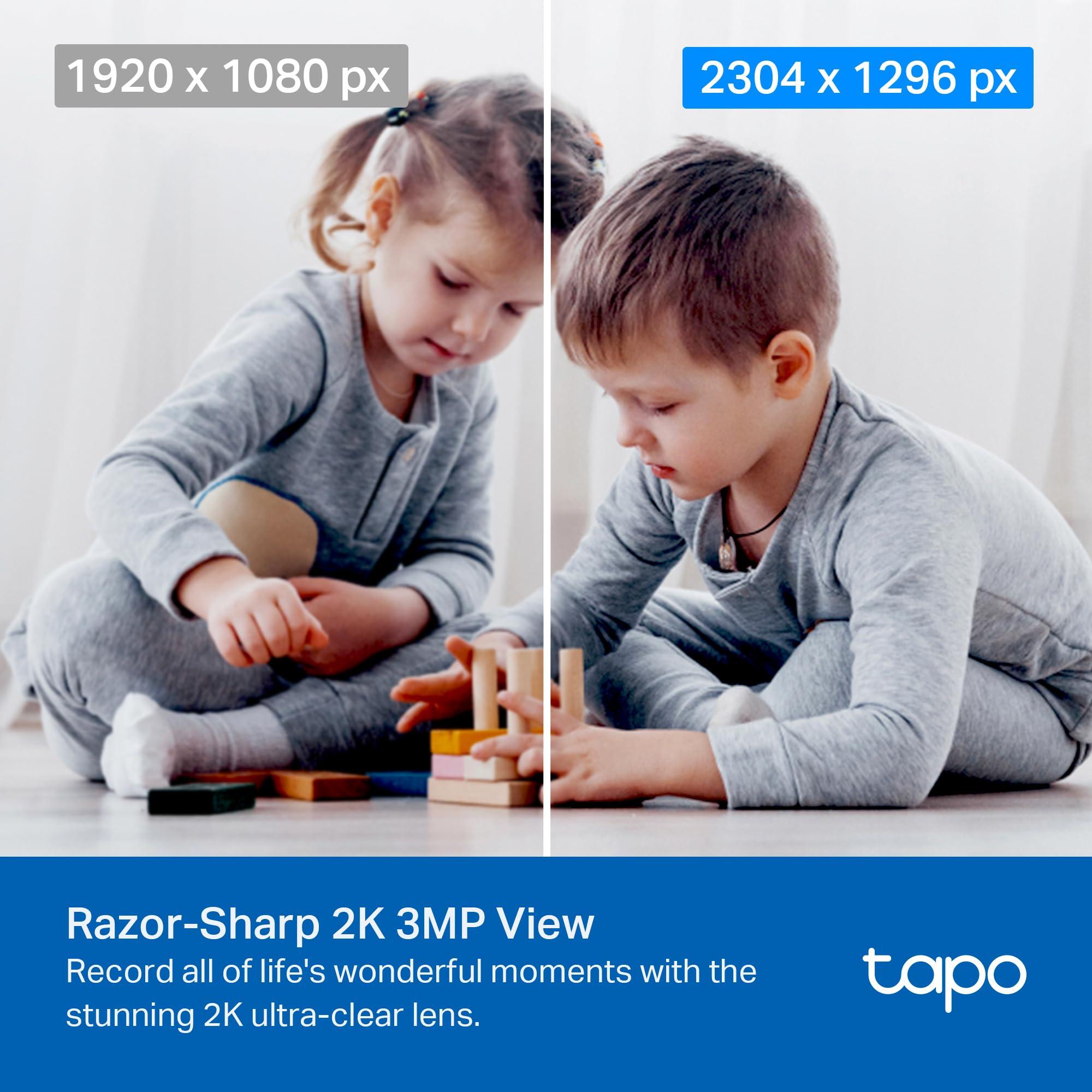 TP-Link Tapo 2K Pan/Tilt Security Camera for Baby Monitor, Dog Camera w/Motion Detection, 2-Way Audio, Siren, Night Vision, Cloud & SD Card Storage, Works with Alexa & Google Home, 2-Pack (C210P2) - Image 4