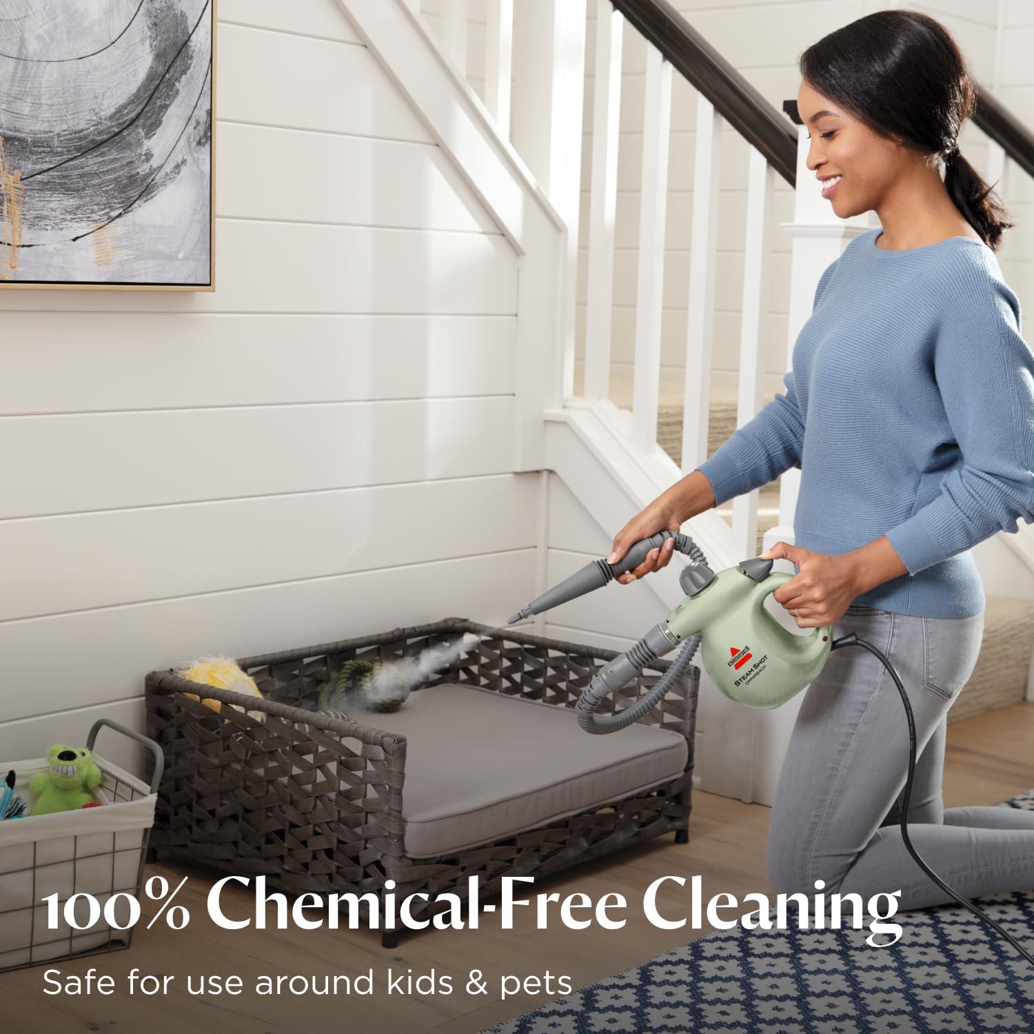 BISSELL® Steam Shot™ Omni handheld portable steam cleaner for tile, grout, windows, bathrooms, kitchens, includes 7 tools - Image 4