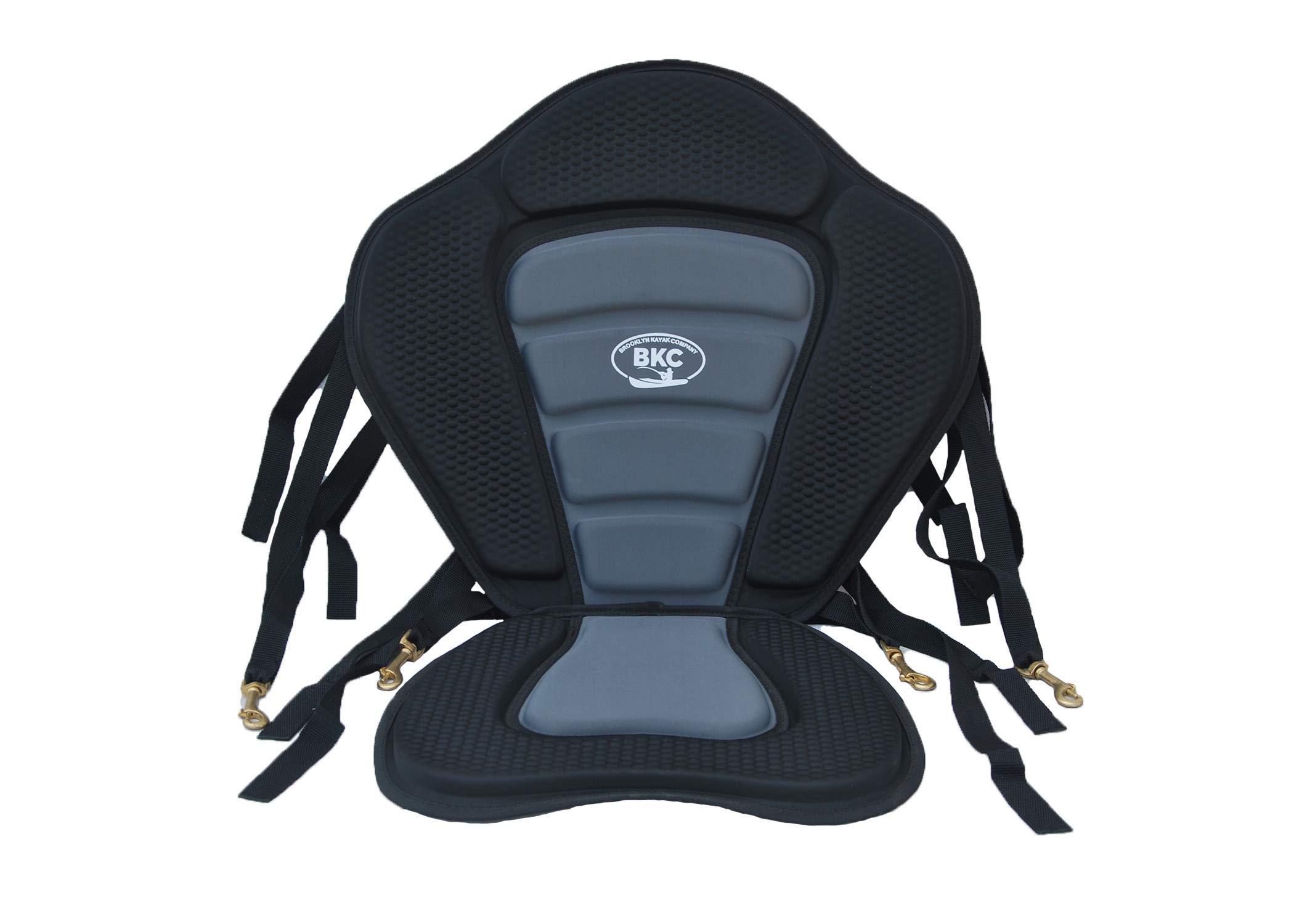 BKC UH-PS223 Universal Sit-On-Top Premium Memory Foam Padded Kayak Seat and Backrest with Adjustable Straps for Kayaking and Fishing by Brooklyn Kayak Company