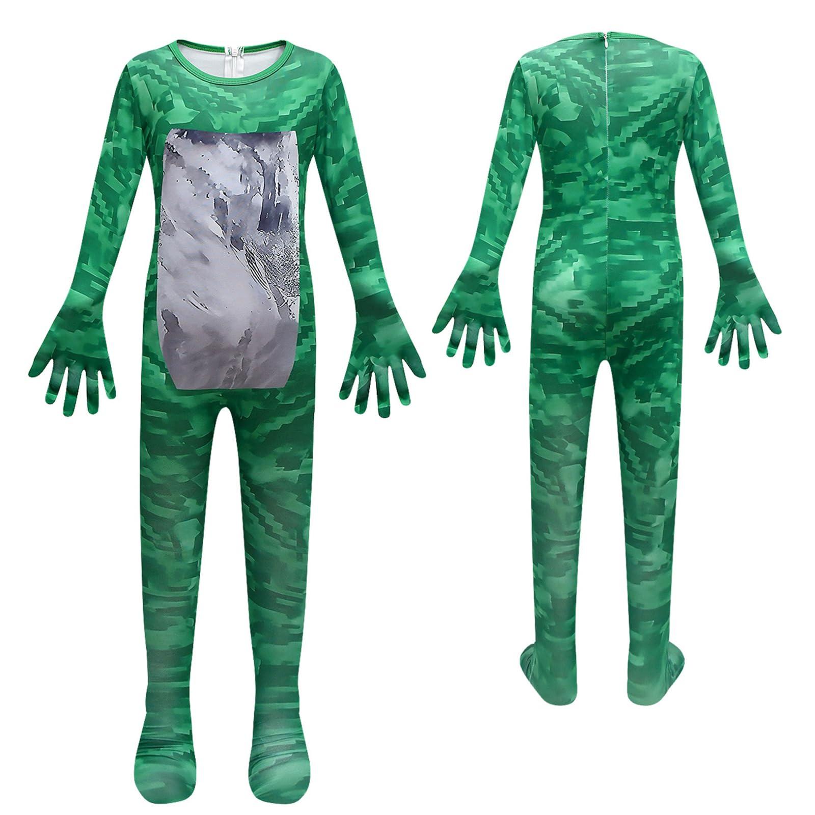 Leunsyoukin Kids Boy Costume Anime Cosplay Jumpsuits Spandex Bodysuit with Mask Halloween Funny Cosplay Dress Up 3-11y - Image 2