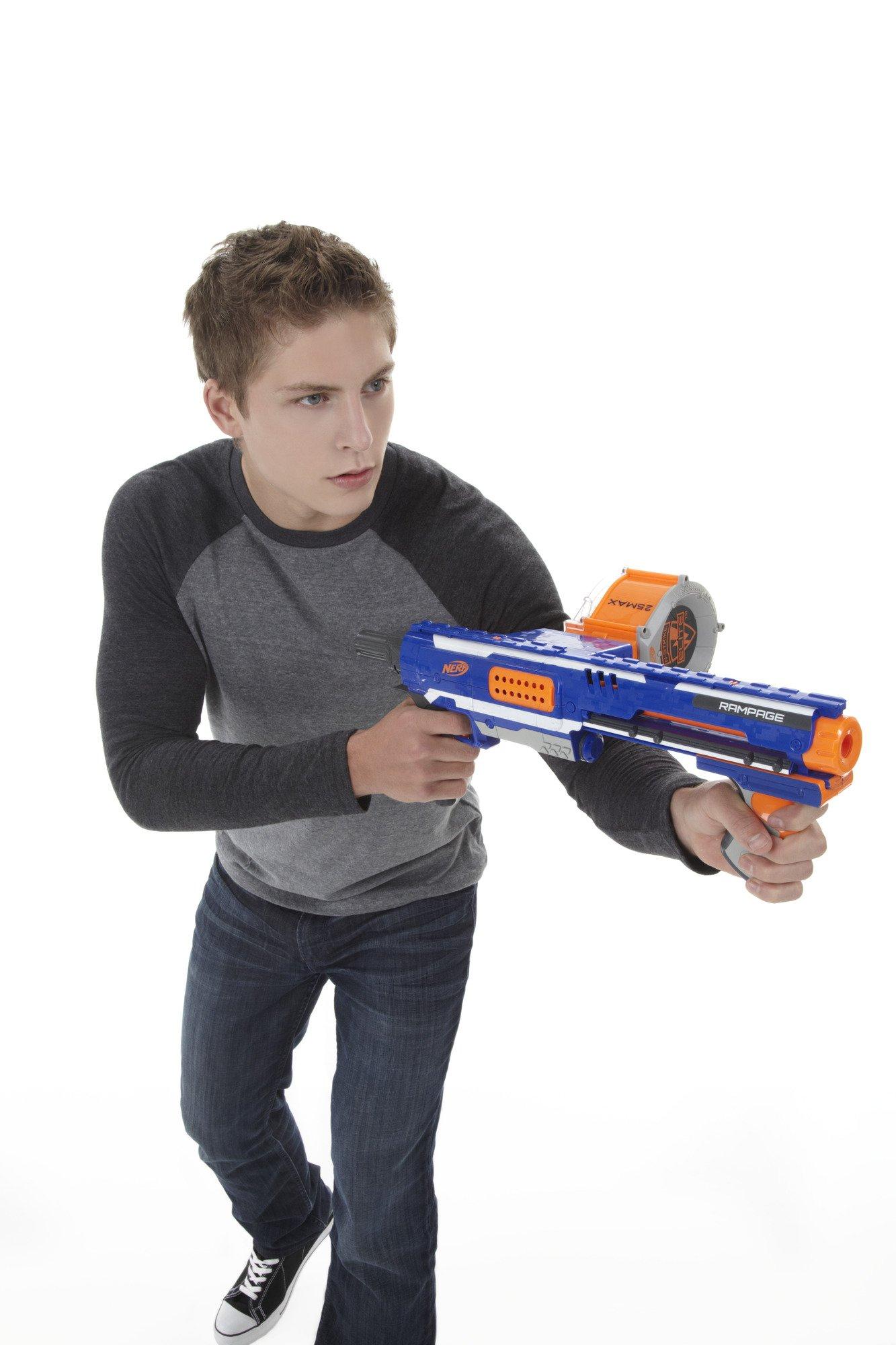 NERF Rampage N-Strike Elite Toy Blaster with 25 Dart Drum Slam Fire for Kids, Teens, & Adults (Amazon Exclusive) - Image 11