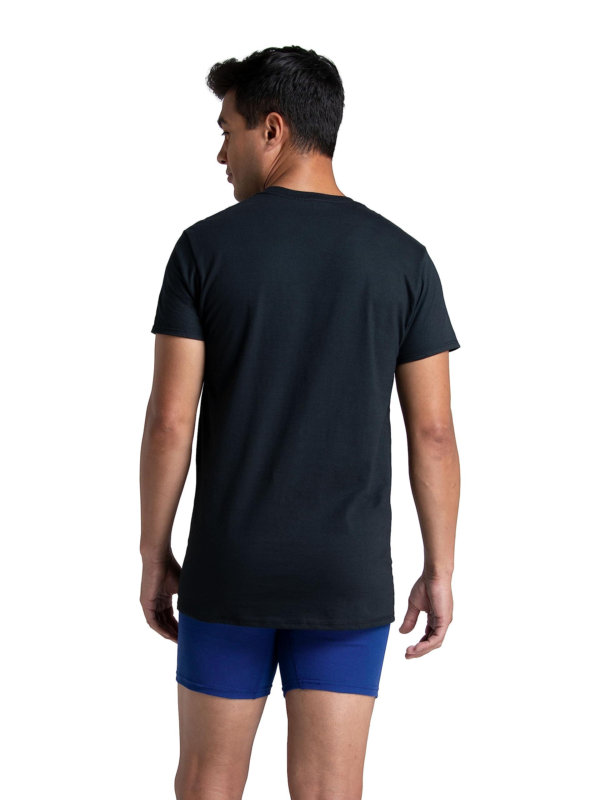 Fruit of the Loom Men's Crew Tee Undershirts, Moisture Wicking & Tag Free, Also Available in Big & Tall - Image 4