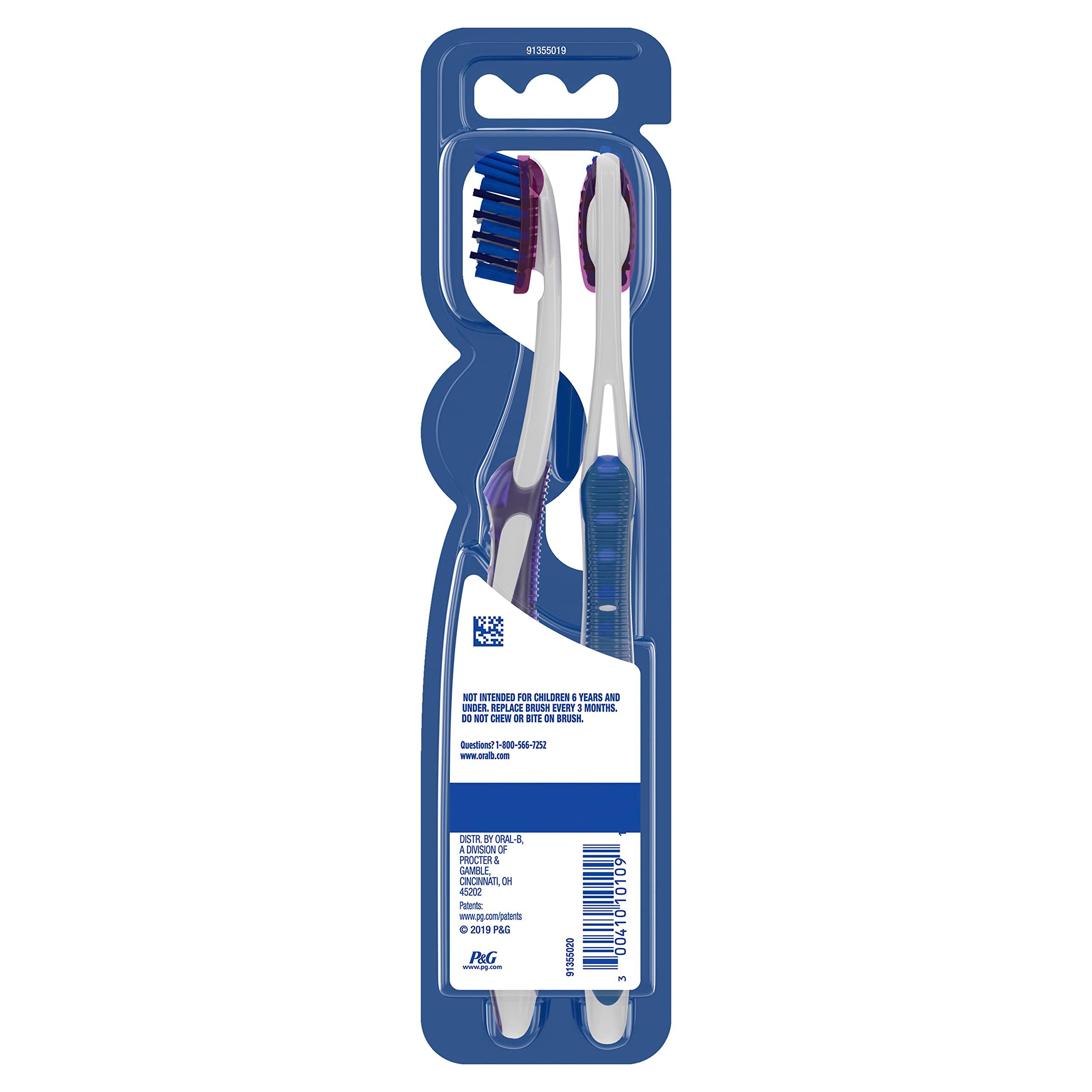 Oral-B 3D White Luxe Pro-Flex 38 Medium Manual Toothbrush Twin Pack (Packaging May Vary), 2 Count - Image 9