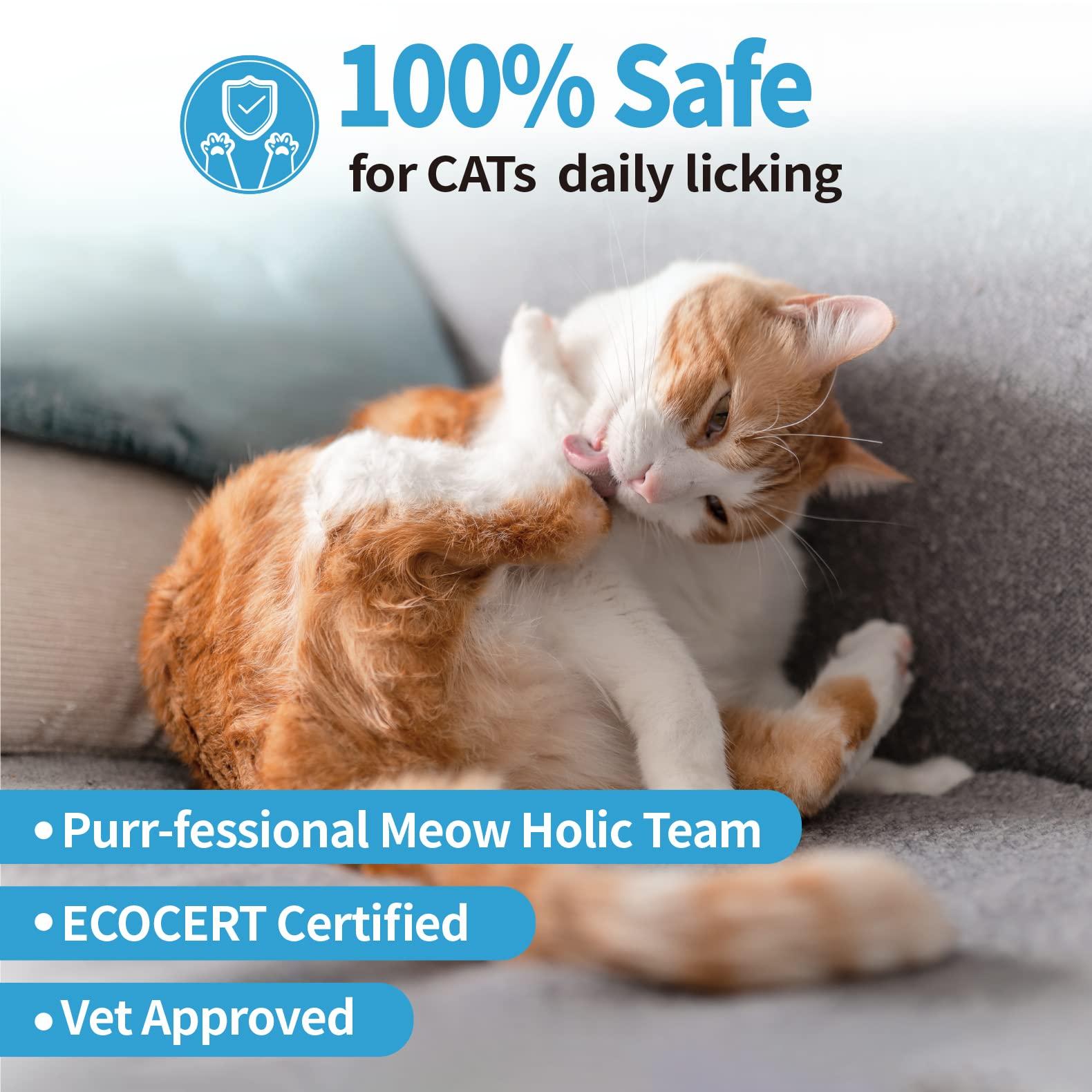 Mooncat Waterless Cat Shampoo and Brush Kit - No Rinse Foam Bath for Long Hair Cats - Grooming for Sensitive Skin, Detangling, Paraben-Free, pH Balanced - Licking Safe (5 oz) - Image 5