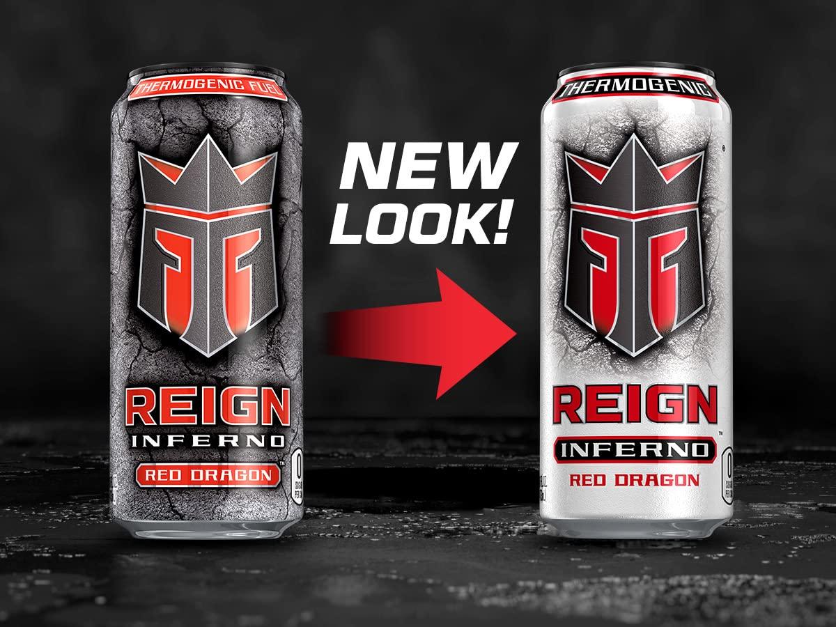 Reign Inferno Red Dragon, Thermogenic Fuel, Fitness and Performance Drink, 16 Fl Oz (Pack of 12) - Image 4